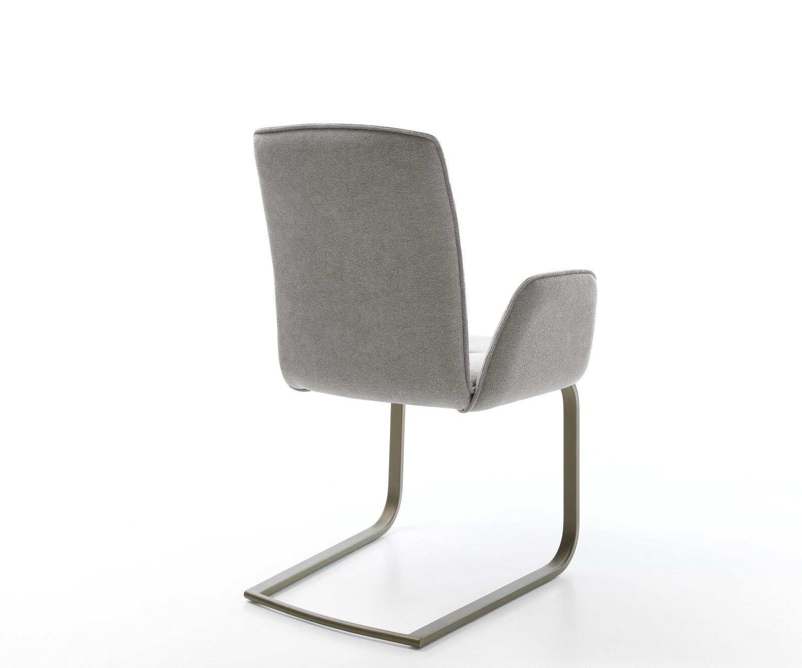 Sledemodel Vinja-Flex zachte stof met structuur grijs sledemodel vlak afwerking met titanium 5