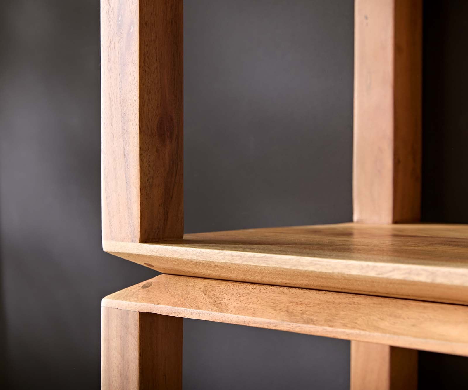 Staande-kast Sakura 100x200 cm Acacia Natuur 5 vakken 6 Staande-kast Sakura 100x200 cm Acacia Natuur 5 vakken 6