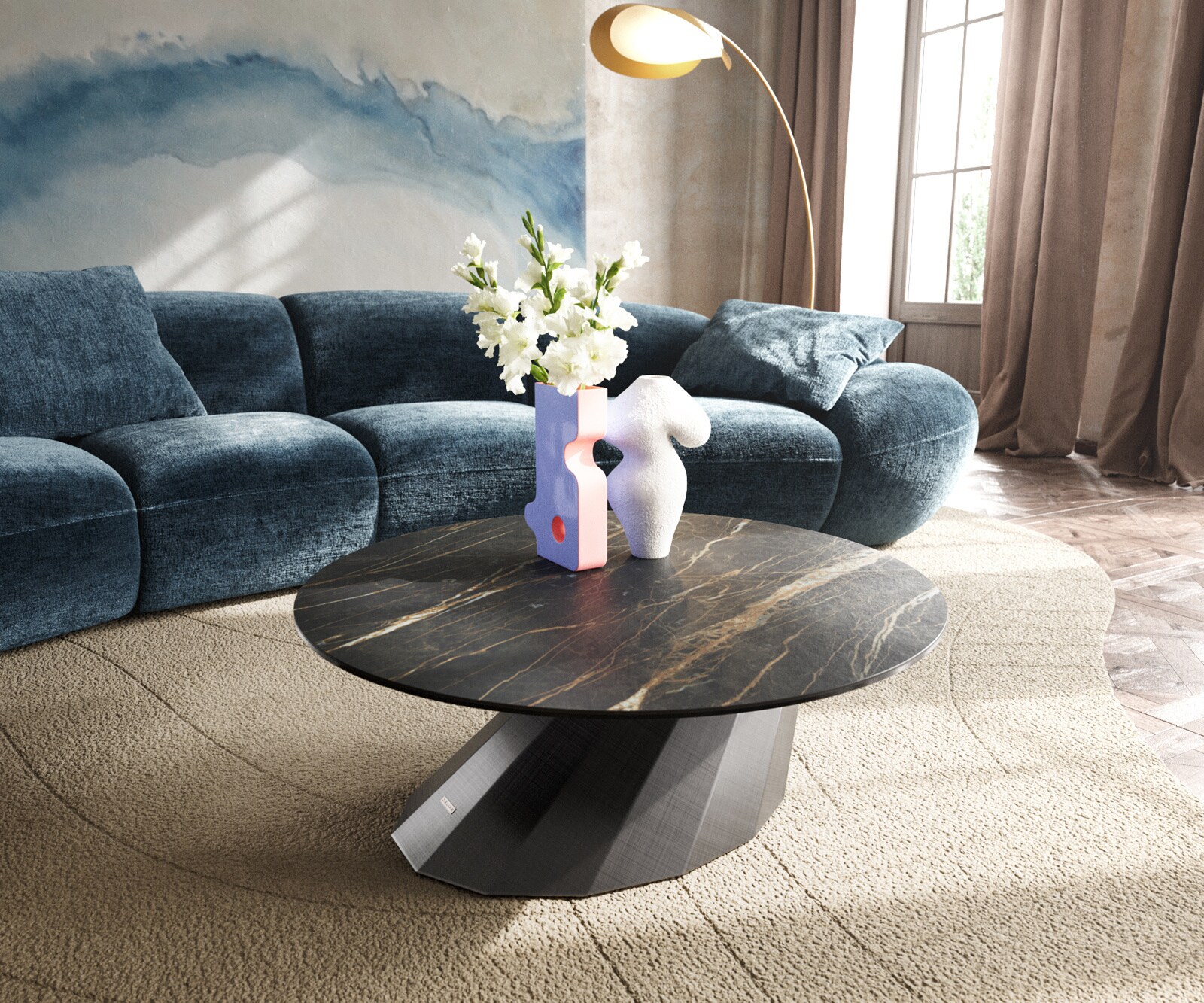 Salontafel Edge Keramiek Rond 4