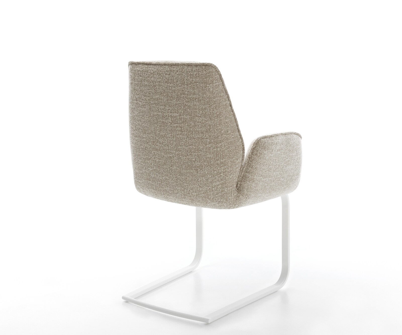 Sledemodel Zoa-Flex geweven stof beige sledemodel vlak wit pocketveer kern 4