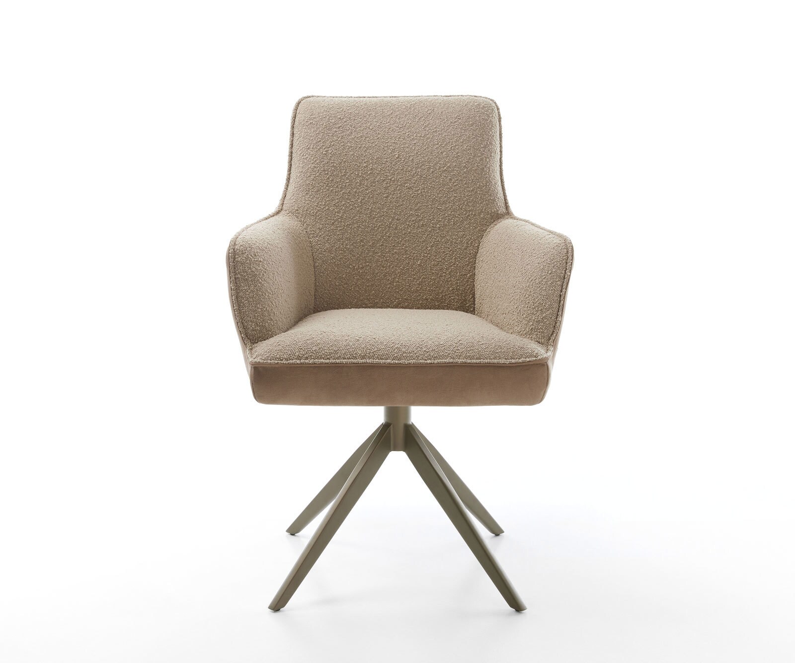 Draaistoel Heira-Flex met armleuning materiaalmix mud kruisframe breed afwerking met titanium 360° draaibaar rocker-functie pocketveer kern 1 Draaistoel Heira-Flex met armleuning materiaalmix mud kruisframe breed afwerking met titanium 360° draaibaar rocker-functie pocketveer kern 1