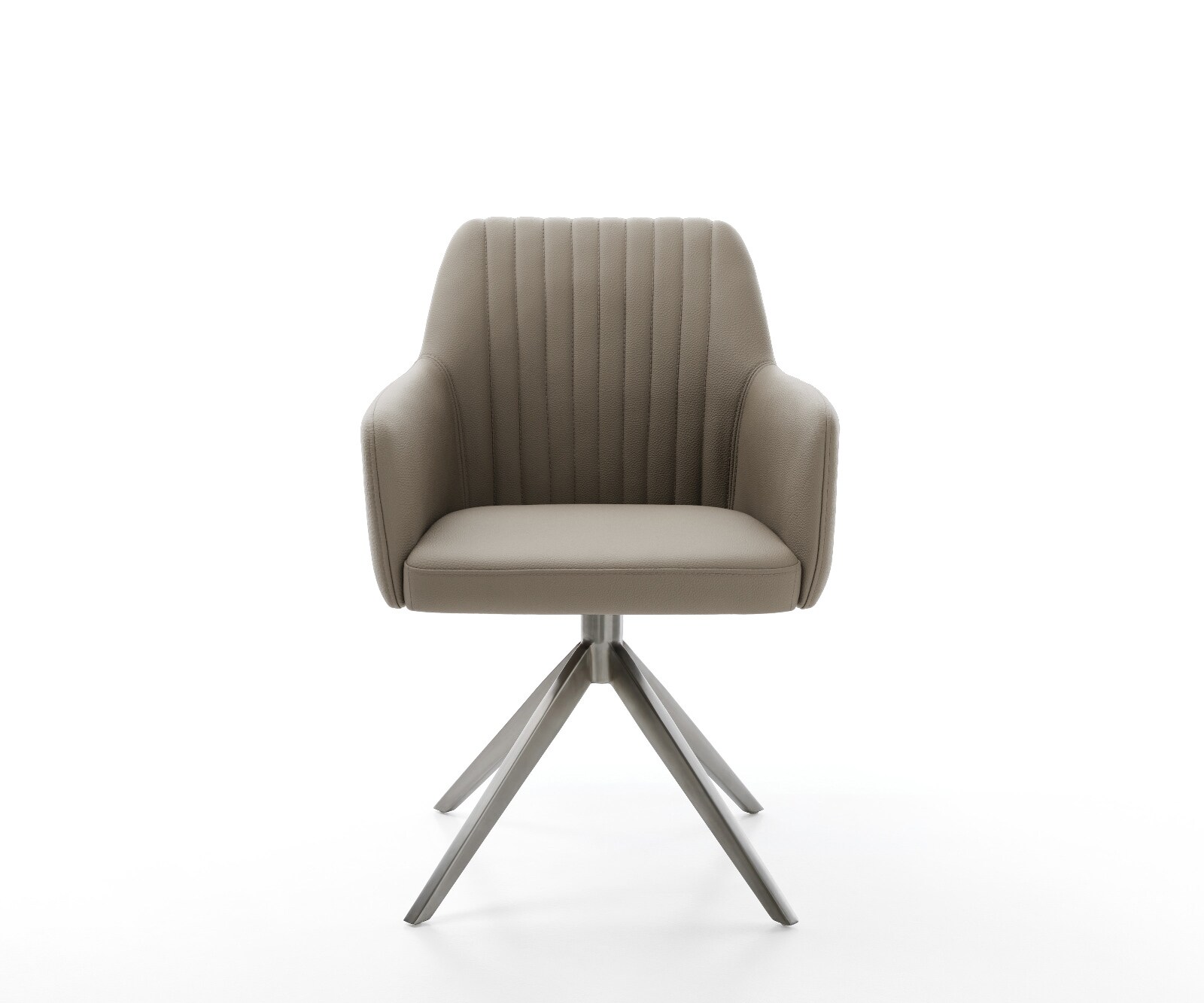 Draaistoel Greg-Flex echt leer mud kruisframe breed grafiet 360° draaibaar rocker-functie pocketveer kern 2