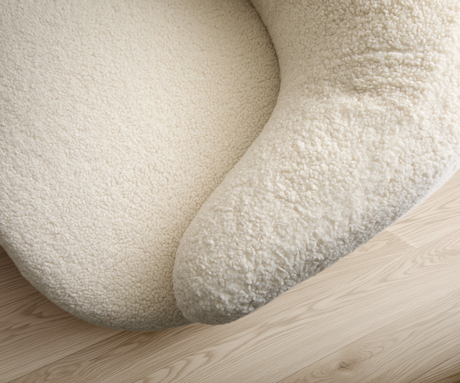 Fauteuil Nova 88x88 cm Teddystof Beige 6