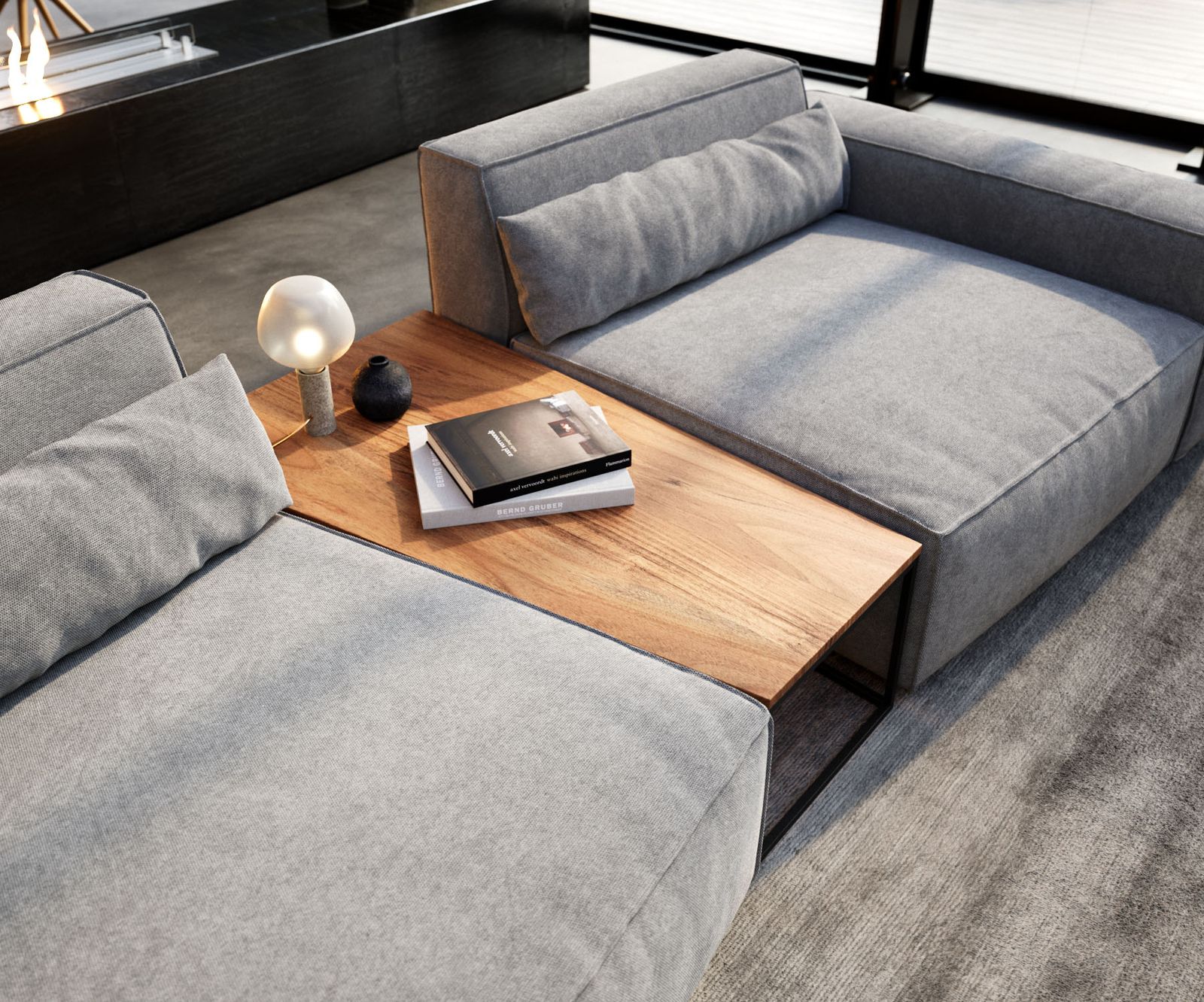 Bijzettafel Tatius 120x40/70 natuur  acacia onderstel zwart bijpassend Sirpio trapeziumtafel Bijzettafel Tatius 120x40/70 natuur  acacia onderstel zwart bijpassend Sirpio trapeziumtafel