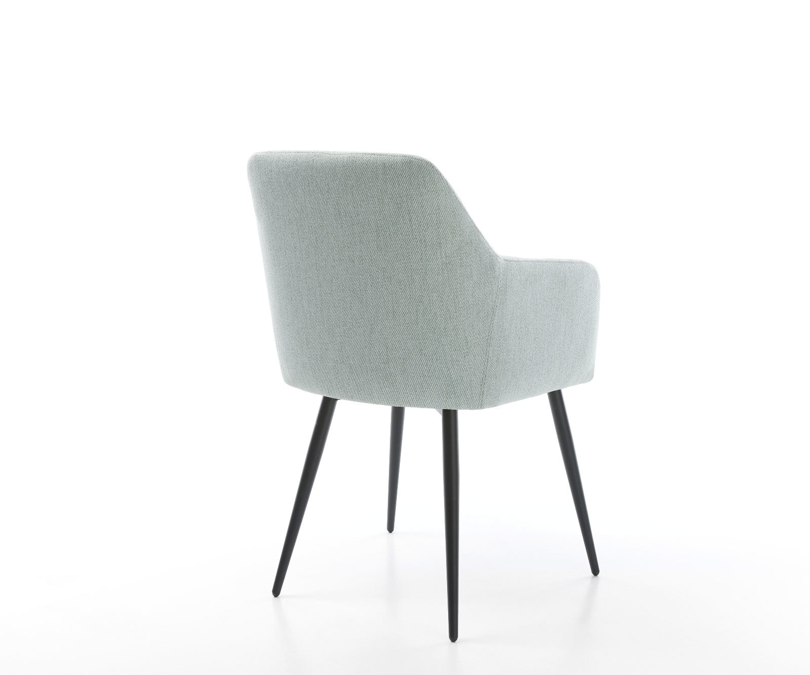 Eetkamerstoel Greg-Flex stripes mint 4-poot conisch zwart pocketveer kern 4 Eetkamerstoel Greg-Flex stripes mint 4-poot conisch zwart pocketveer kern 4