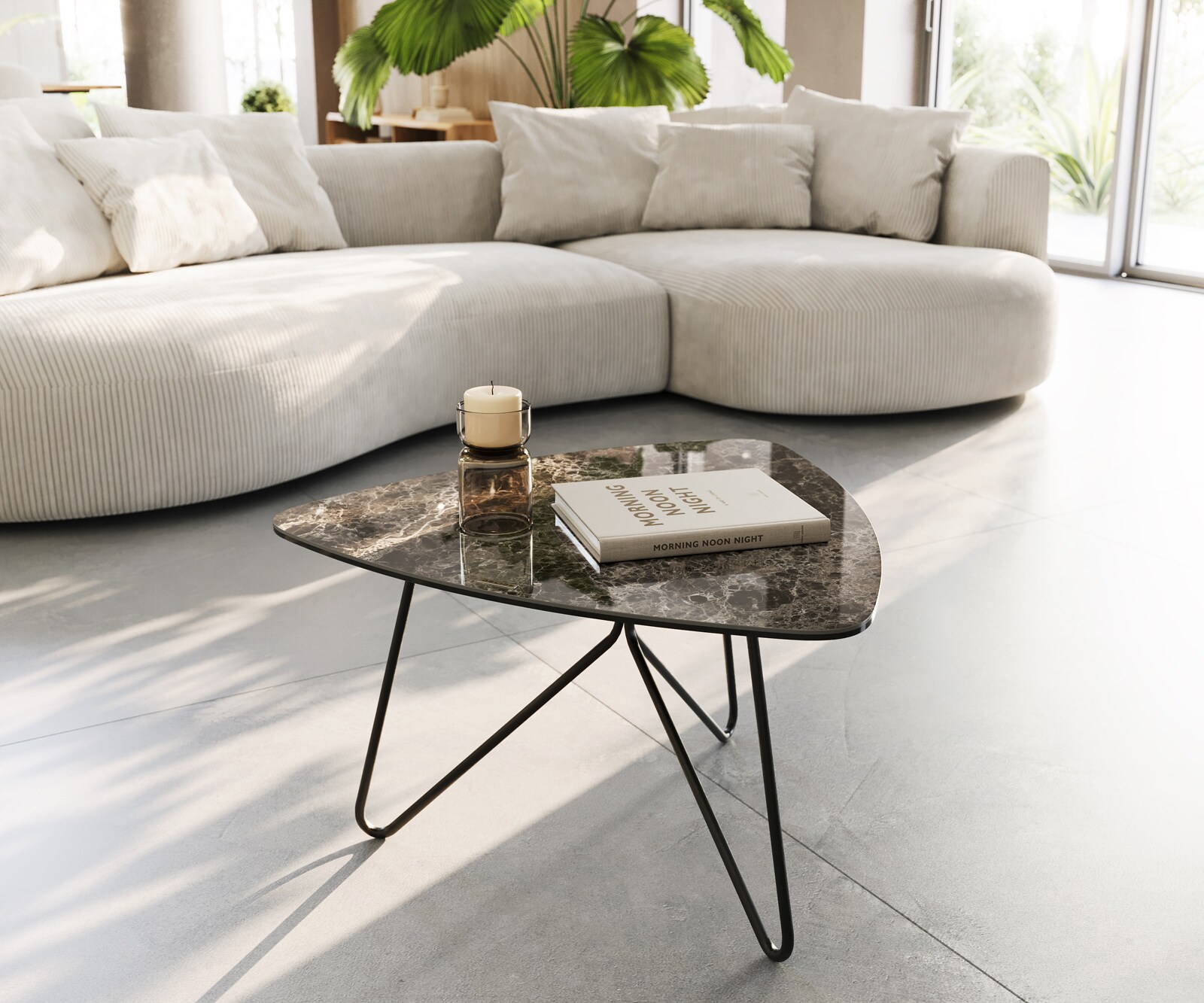 Salontafel Ekrem keramisch haarspeld frame 4