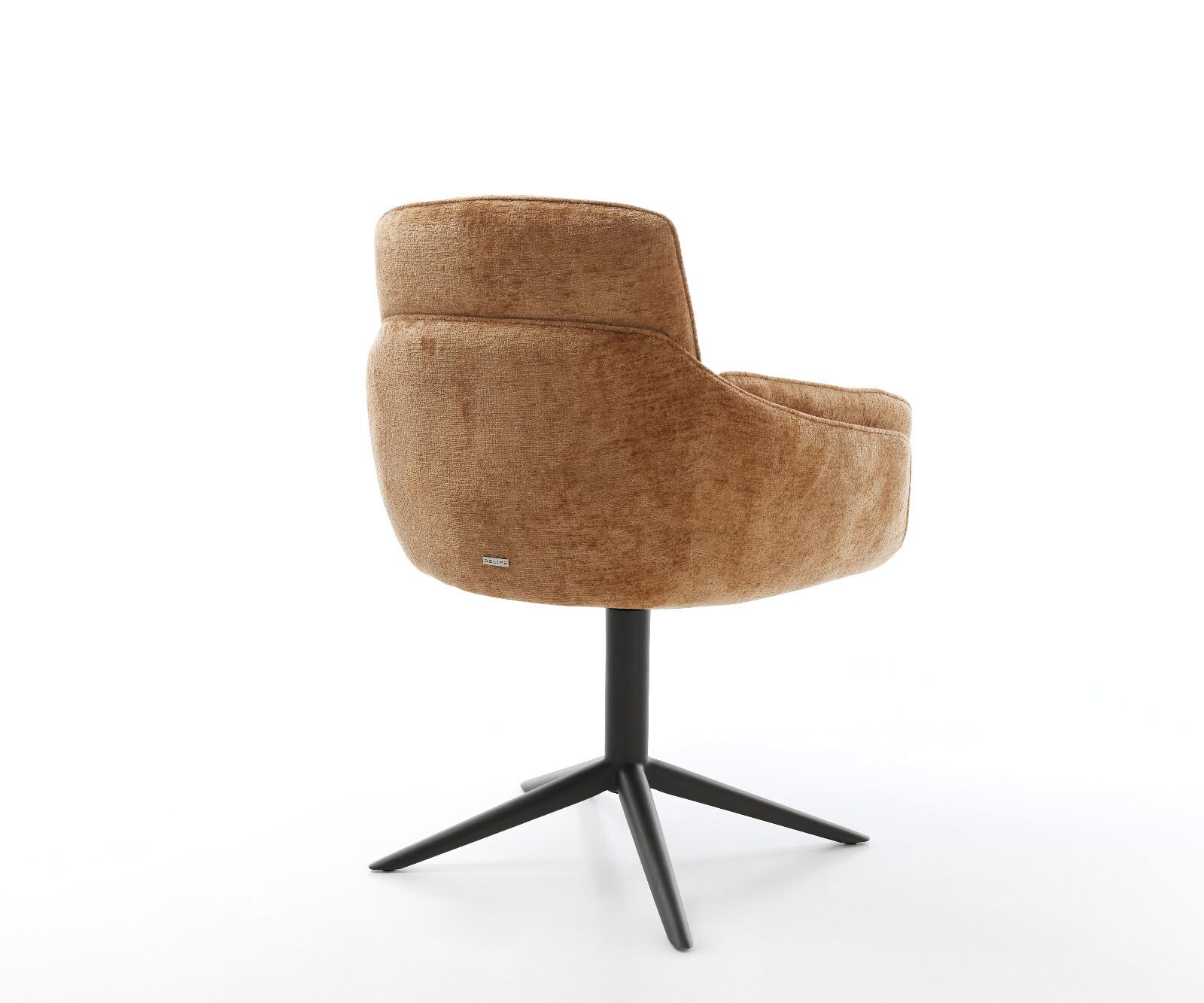 Draaistoel Luan-Flex met armleuning chenille Roest kruispoot zwart 360° draaibaar rocker-functie 4 Draaistoel Luan-Flex met armleuning chenille Roest kruispoot zwart 360° draaibaar rocker-functie 4