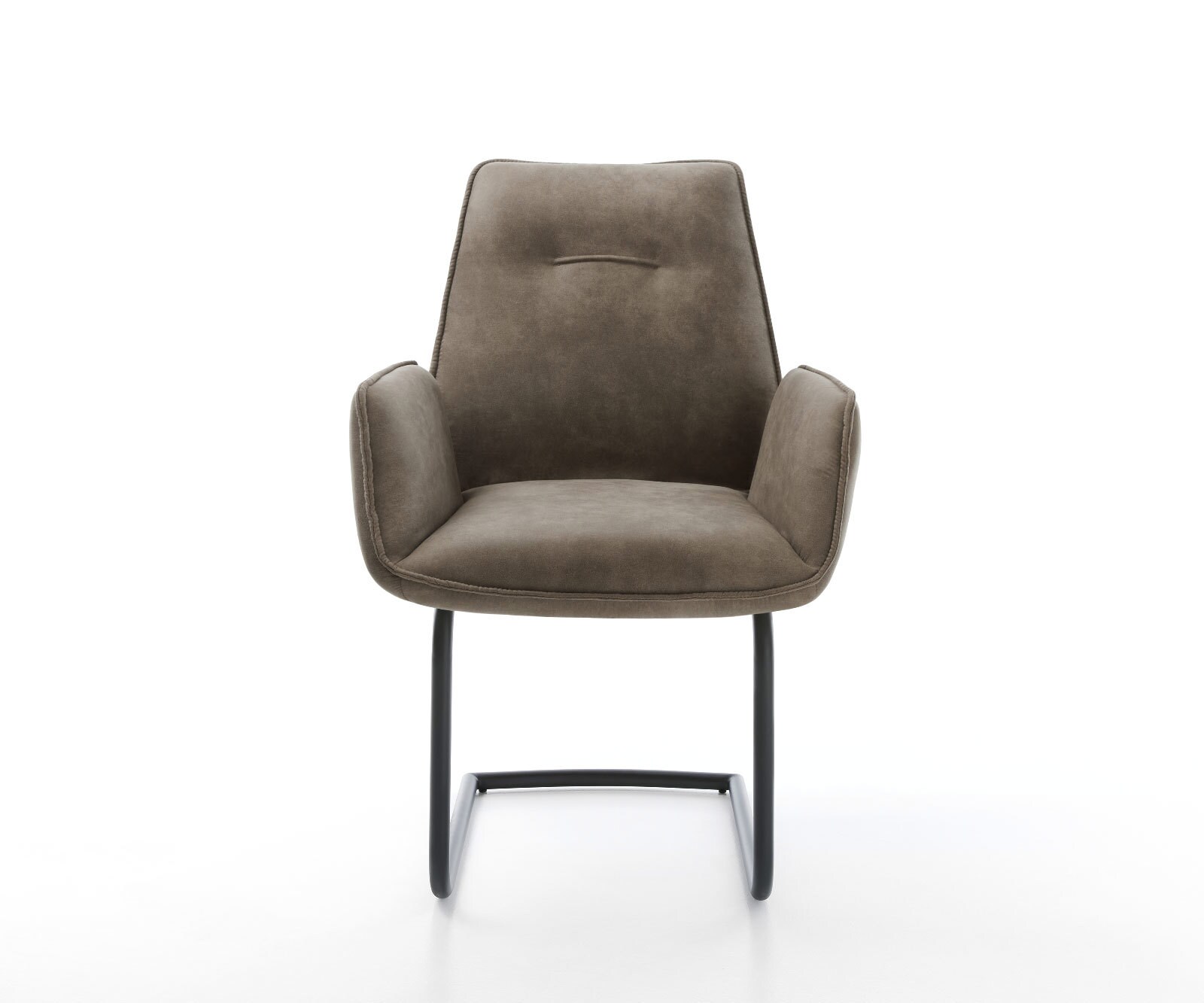 Sledemodel Zoa-Flex microvelours taupe vintage sledemodel rond zwart pocketveer kern 2