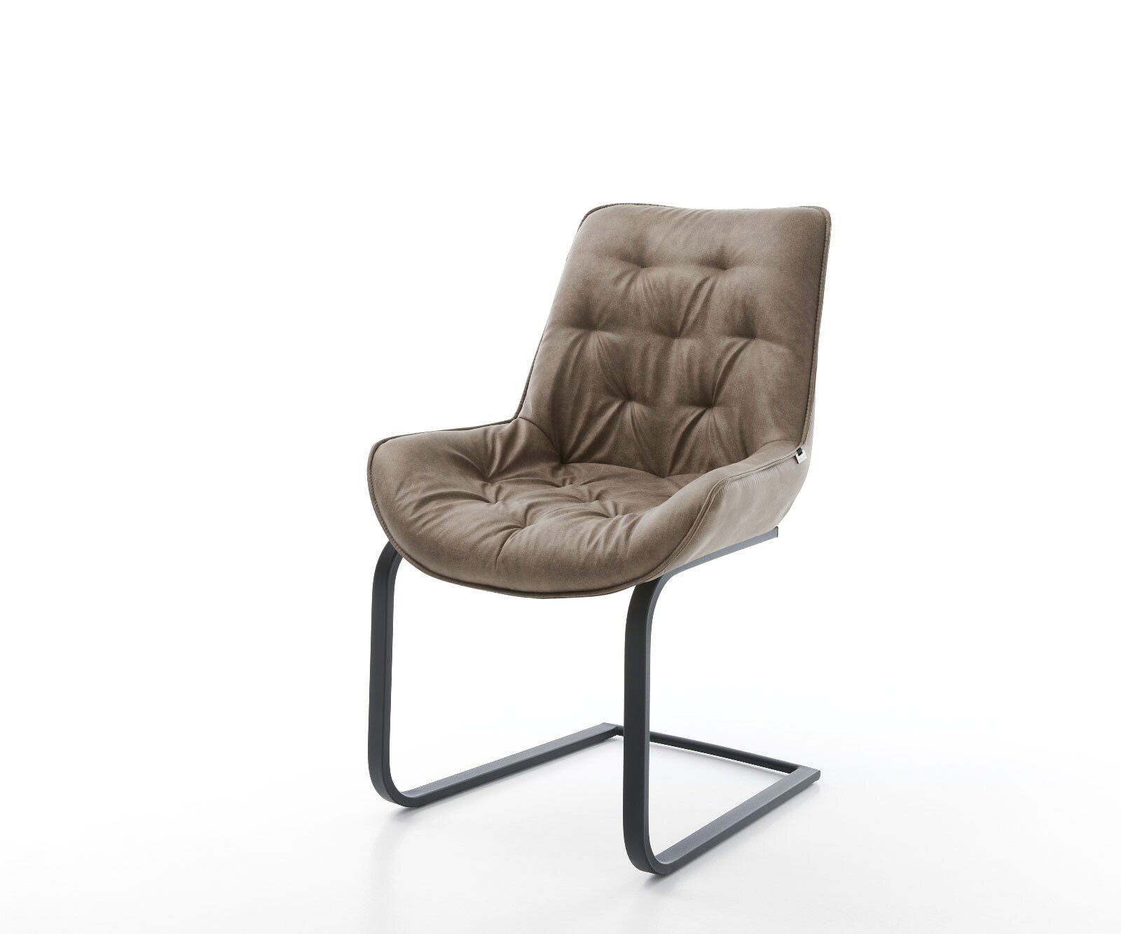 Sledemodel Taimi-Flex microvelours taupe vintage sledemodel vlak zwart