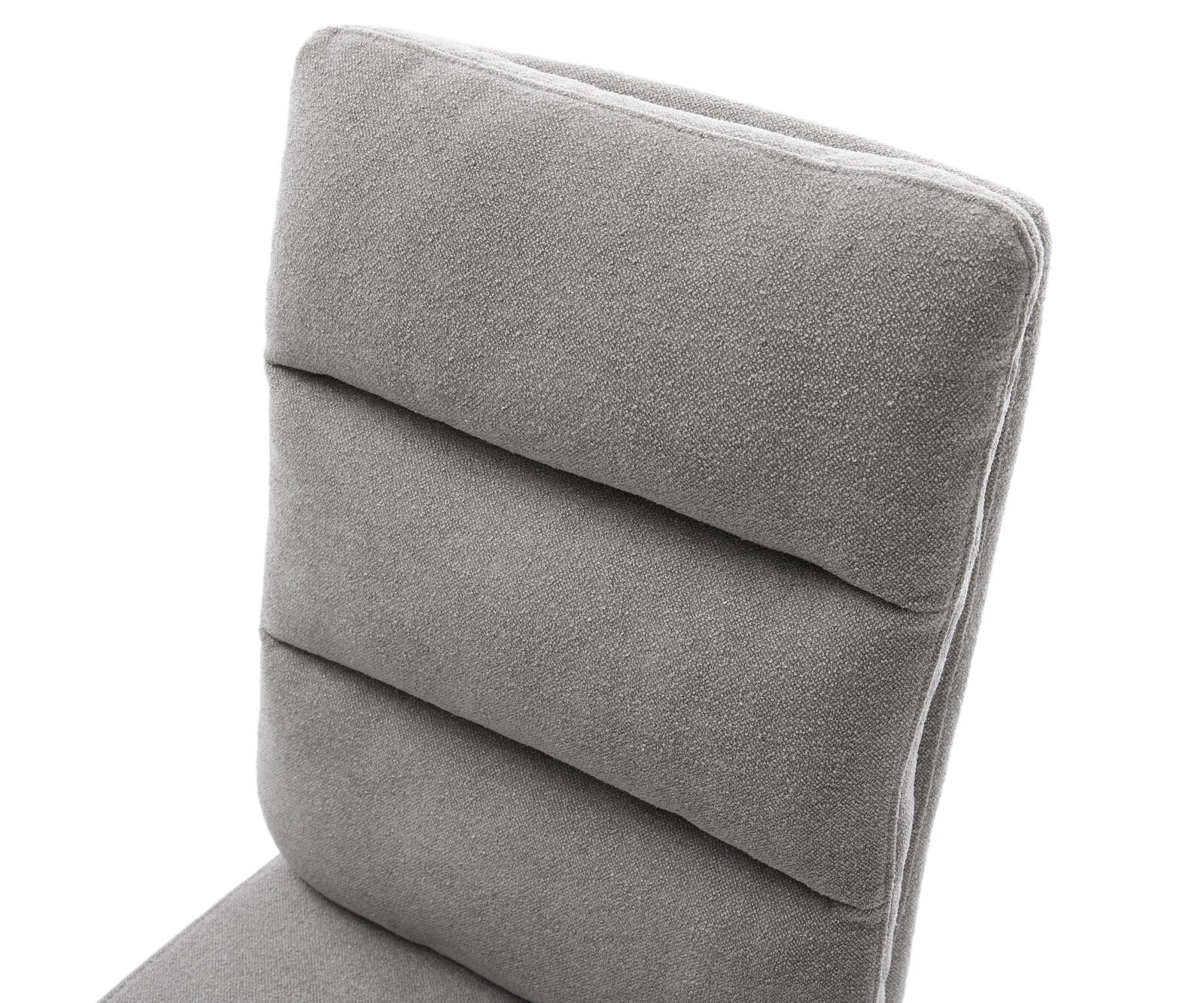 Draaistoel Pela-Flex zachte stof met structuur grijs kruisframe breed afwerking met titanium 360° draaibaar rocker-functie pocketveer kern 4