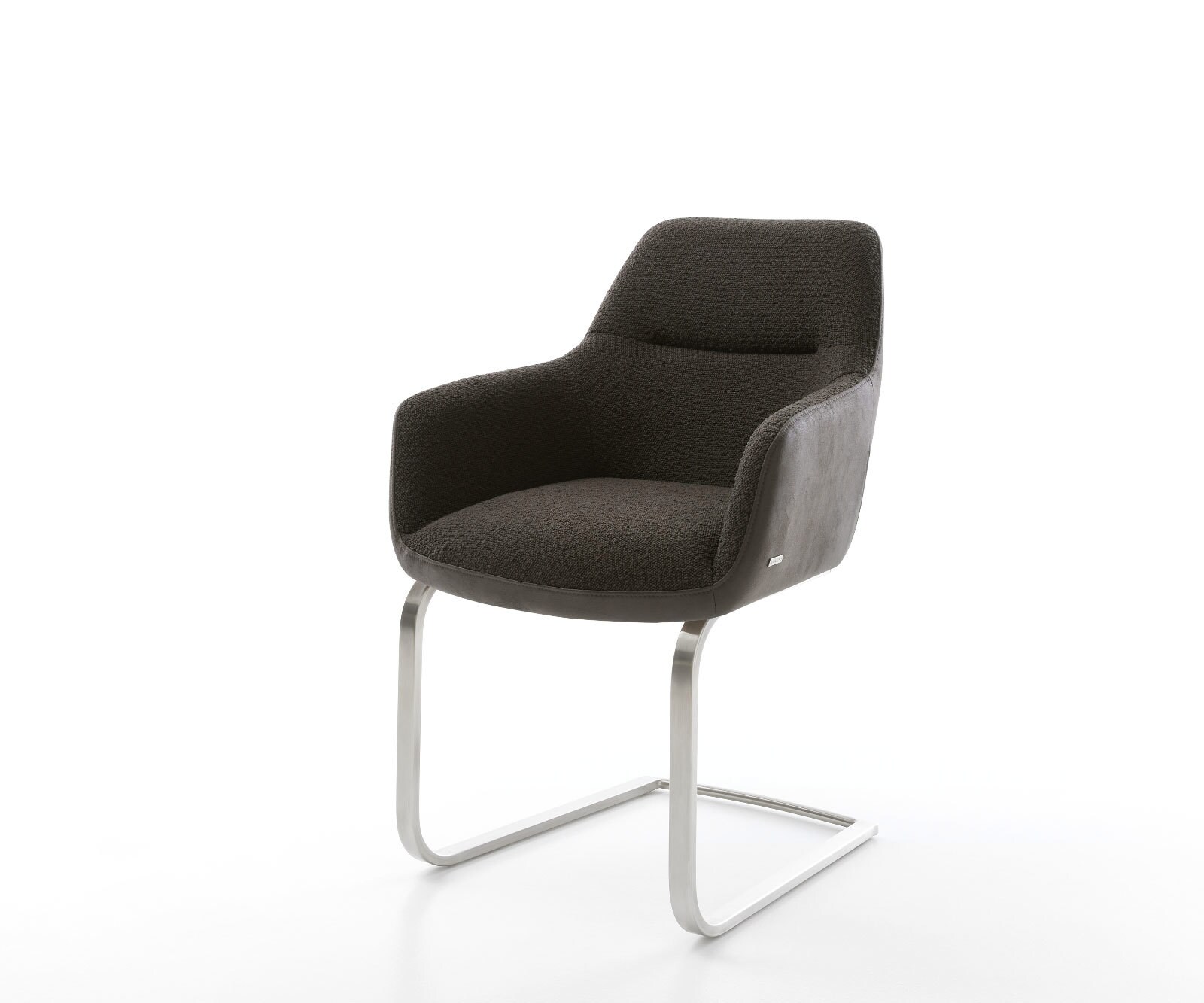 Sledemodel Pejo-Flex materiaalmix zwart sledemodel vlak roestvrij staal pocketveer kern