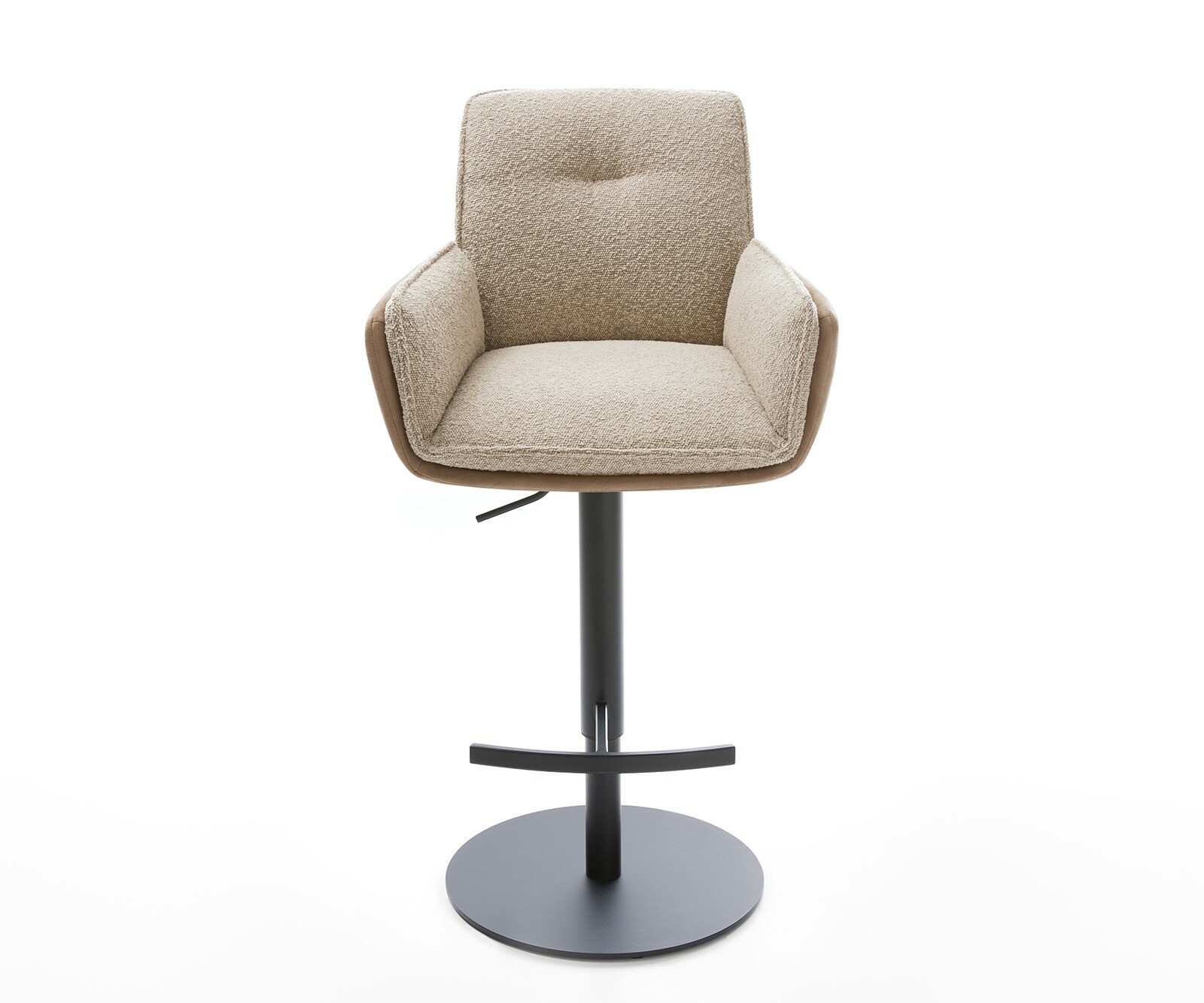 Barstoel Nela-Flex materiaalmix Mud draaivoet in hoogte verstelbaar metaal draaibaar pocketvering 1 Barstoel Nela-Flex materiaalmix Mud draaivoet in hoogte verstelbaar metaal draaibaar pocketvering 1