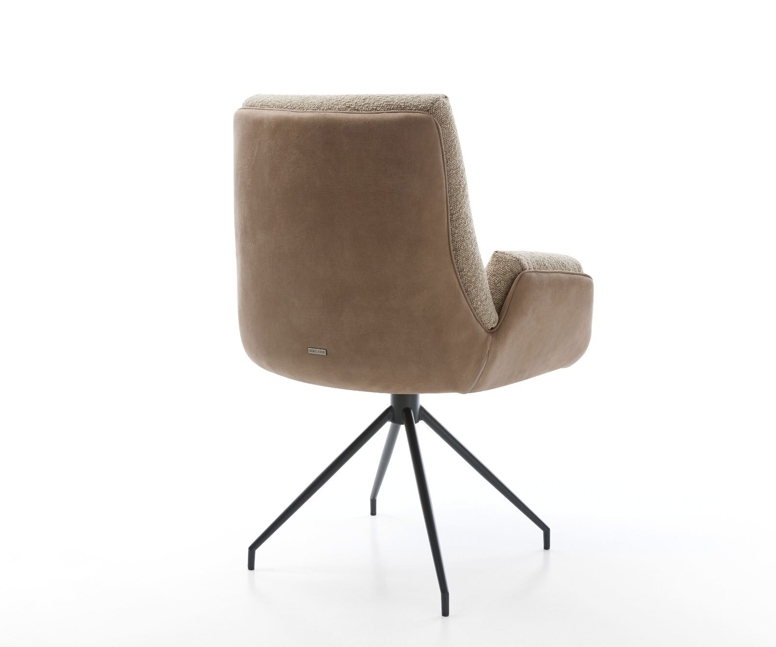 Draaistoel Clea-Flex materiaalmix mud kruisframe conisch zwart 180° draaibaar 3 Draaistoel Clea-Flex materiaalmix mud kruisframe conisch zwart 180° draaibaar 3