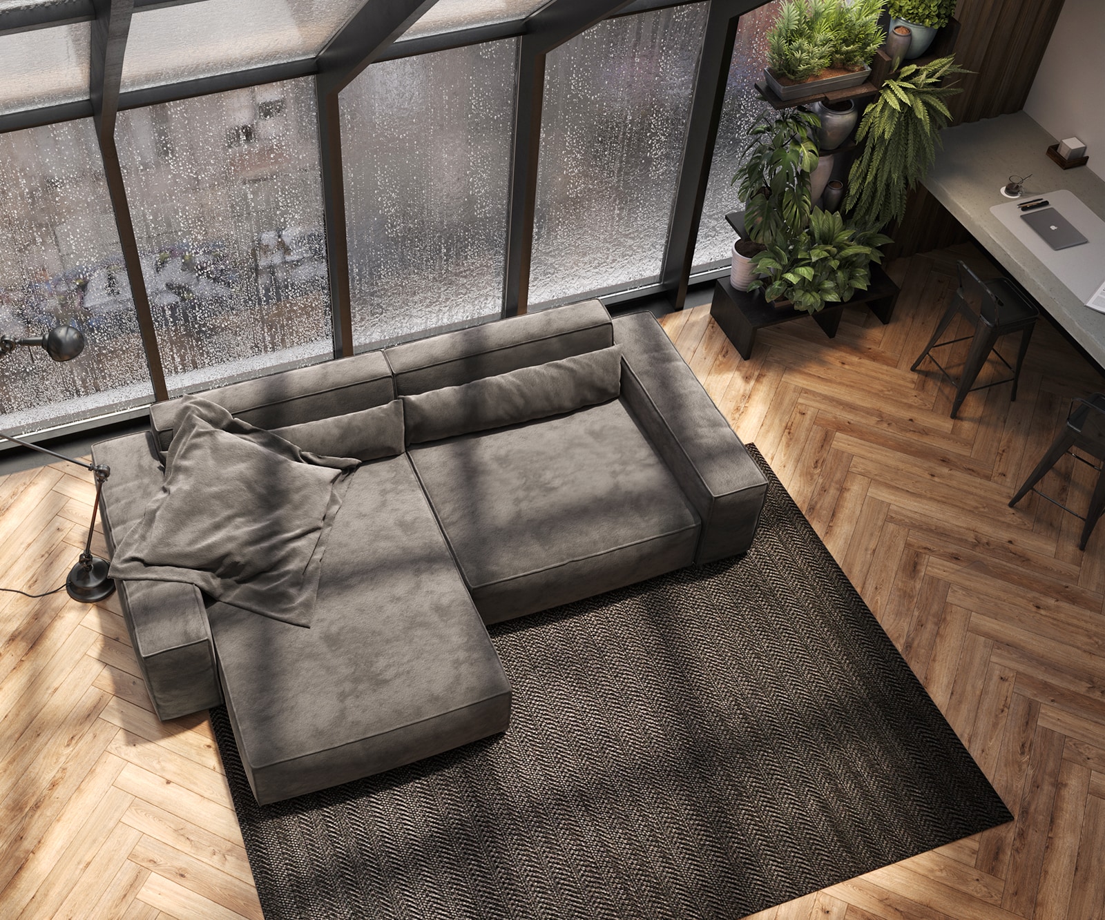 Hoekbank Sirpio XL 270x170 cm microvezel kaki bruin recamiere variabele 3 Hoekbank Sirpio XL 270x170 cm microvezel kaki bruin recamiere variabele 3