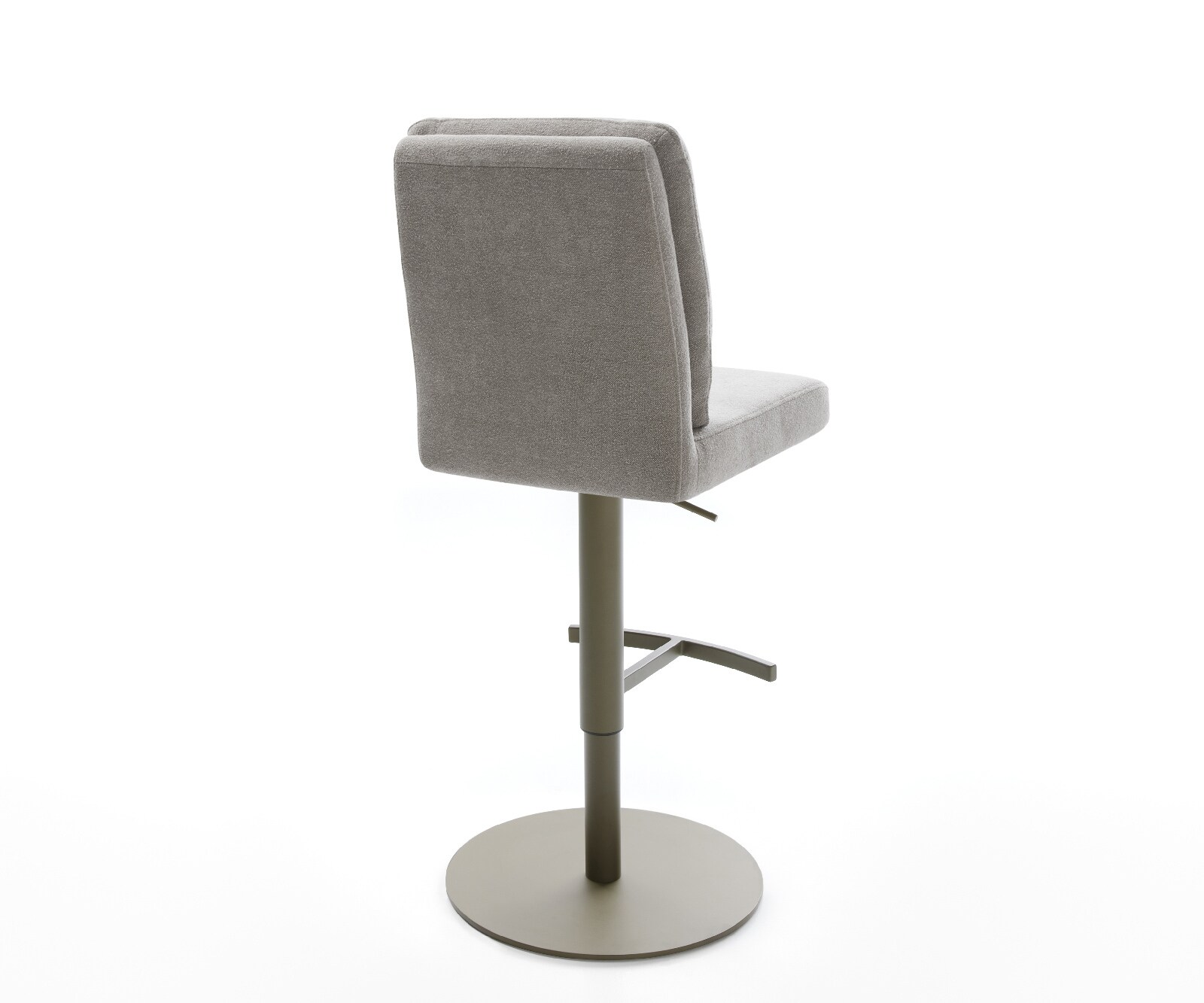 Barstoel Pela-Flex Zachte stof met structuur Grijs Draaivoet in hoogte verstelbaar Titaankleurig Titaankleurig 5