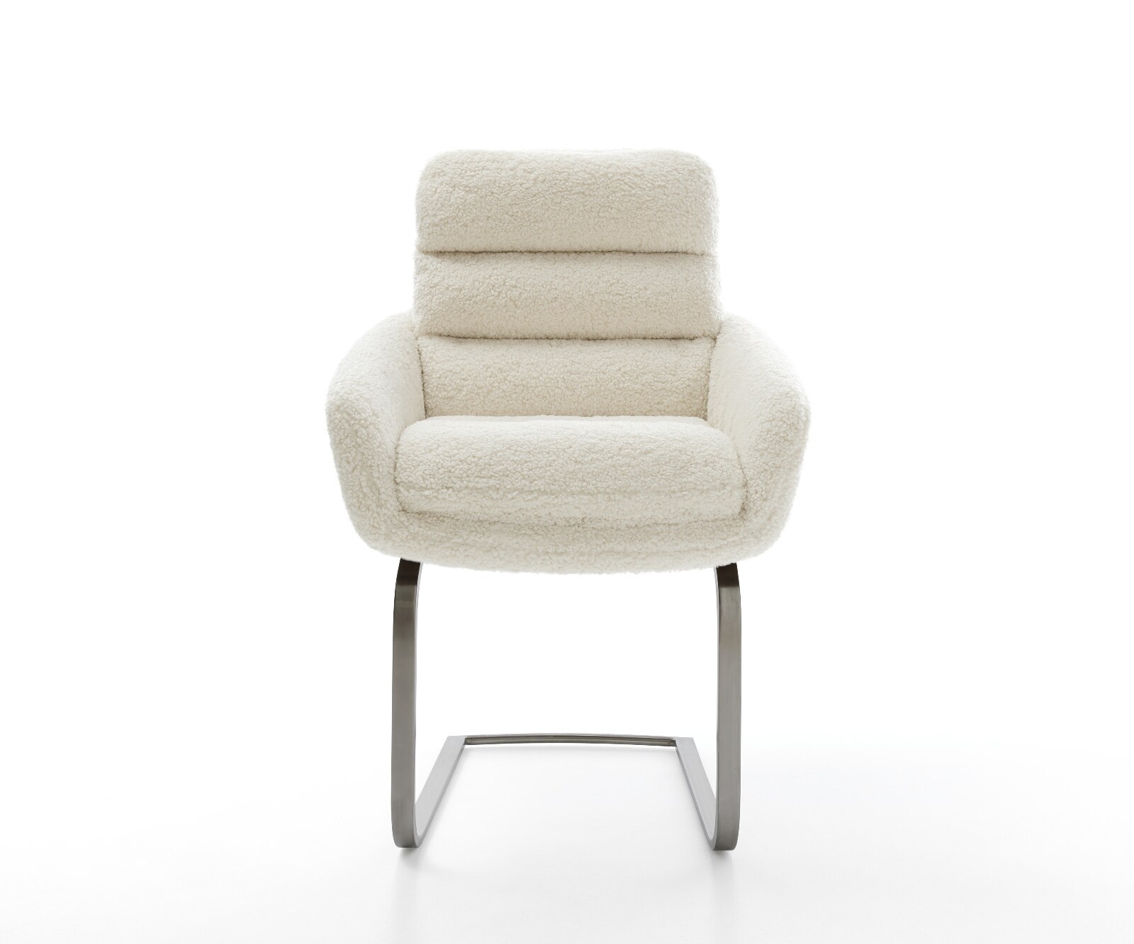 Sledemodel Abelia-Flex met armleuning teddy beige sledemodel vlak grafiet 1