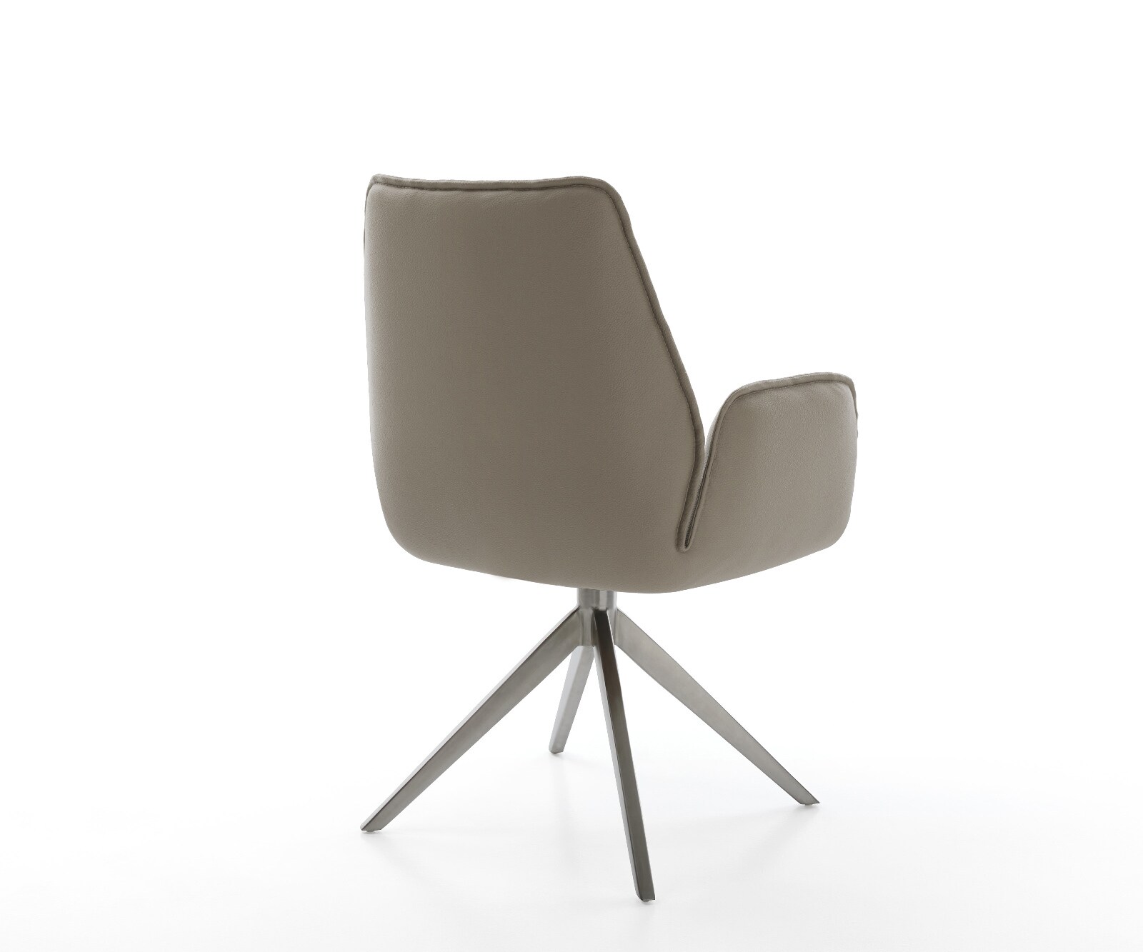 Draaistoel Zoa-Flex echt leer mud kruisframe breed grafiet 360° draaibaar rocker-functie 5