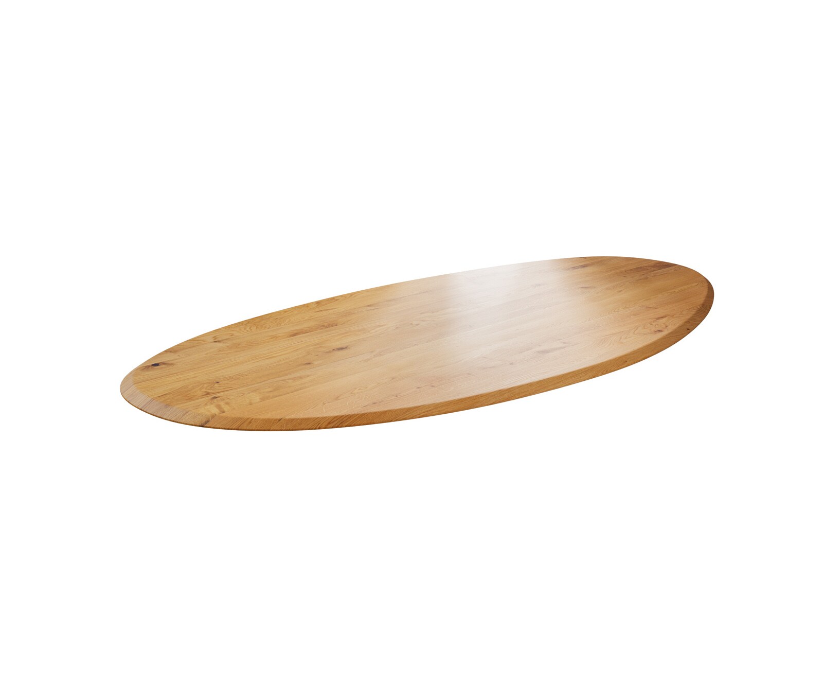 Edge Ovaal eettafelblad 280x130x2,5 cm Eiken natuur Flow Edge 1