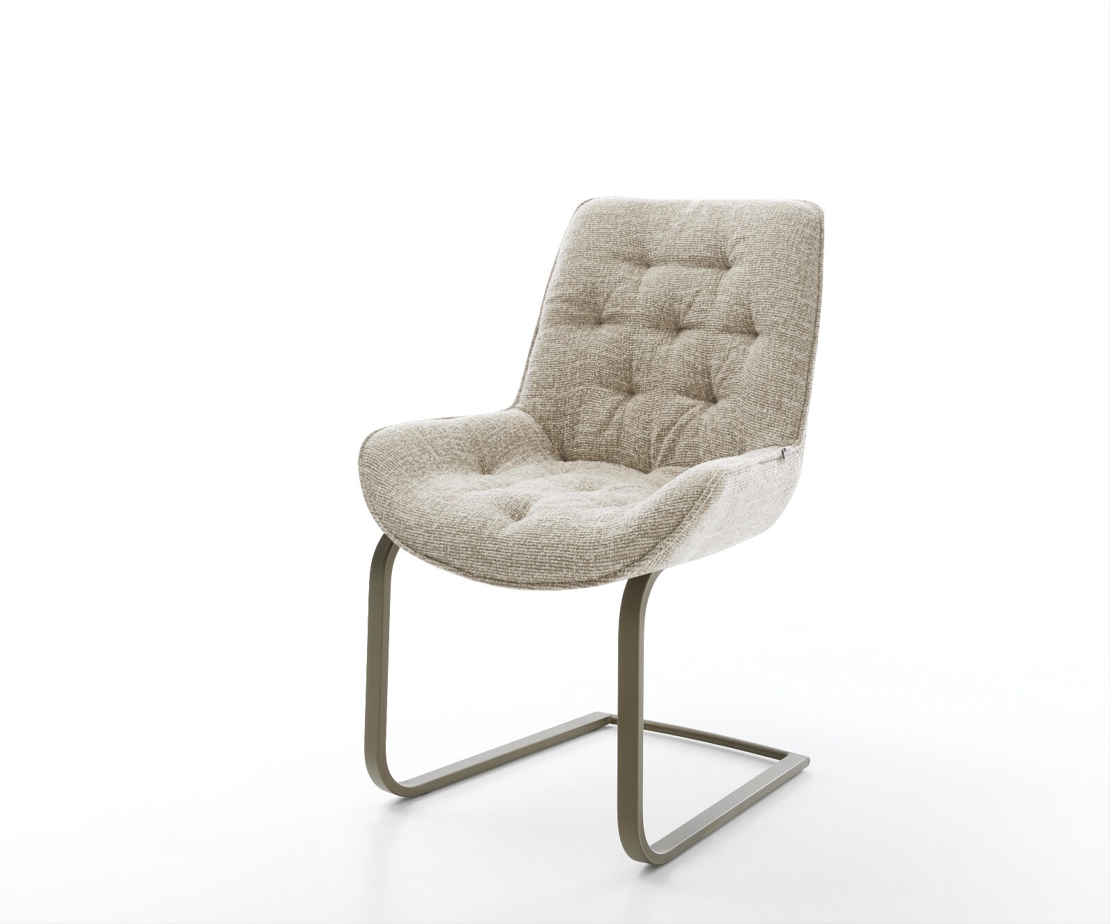 Sledemodel Taimi-Flex geweven stof beige sledemodel vlak afwerking met titanium 1