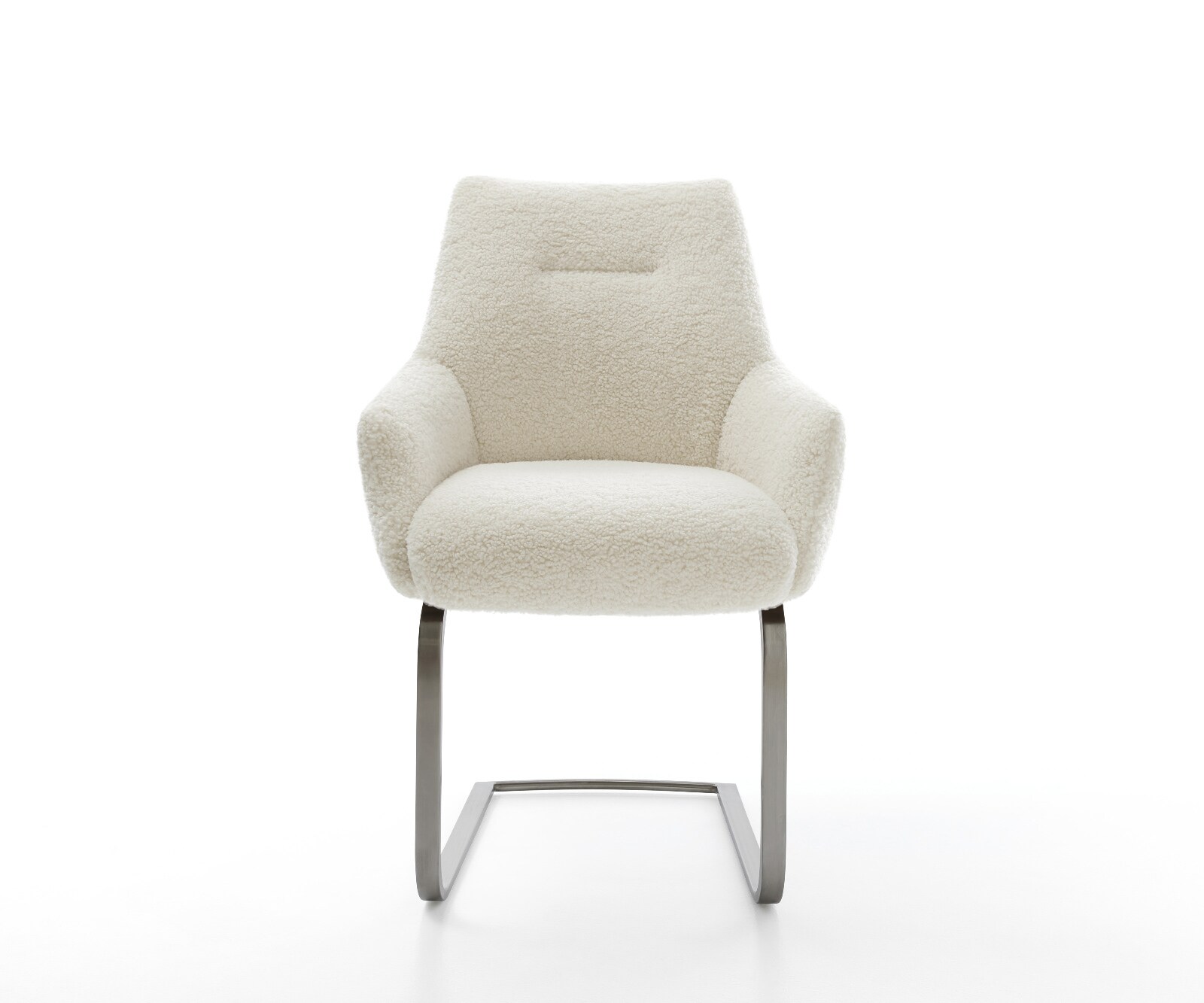 Sledemodel Alja-Flex met armleuning teddy beige sledemodel vlak grafiet pocketveer kern 2