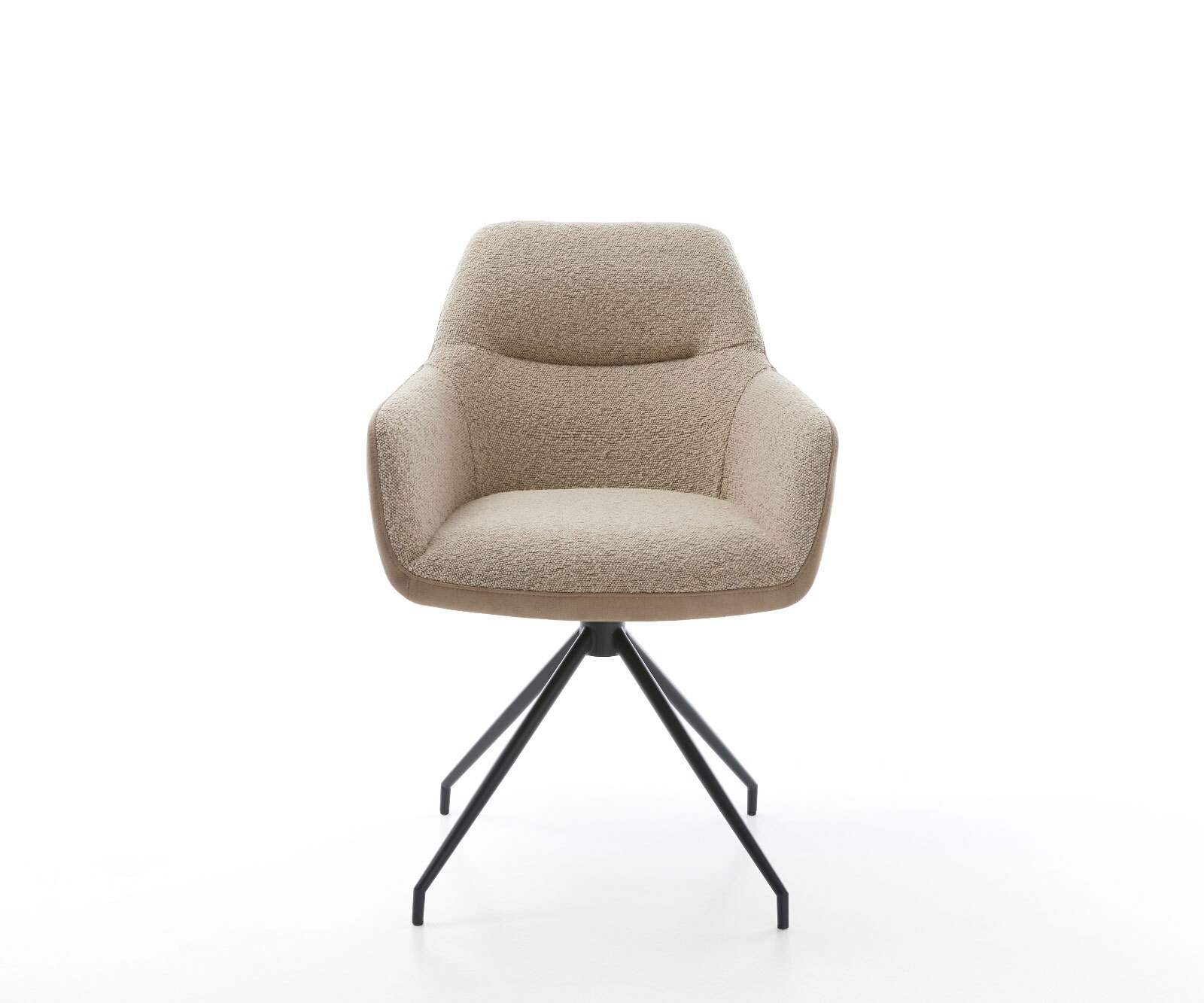 Draaistoel Pejo-Flex materiaalmix mud kruisframe conisch zwart 180° draaibaar pocketveer kern 1