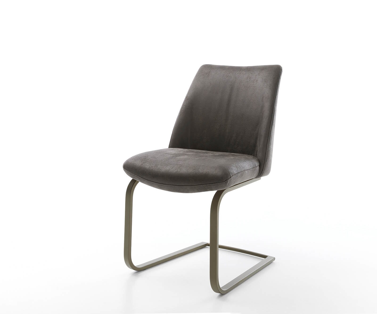 Sledemodel Elso-Flex microvelours antraciet vintage sledemodel vlak afwerking met titanium pocketveer kern