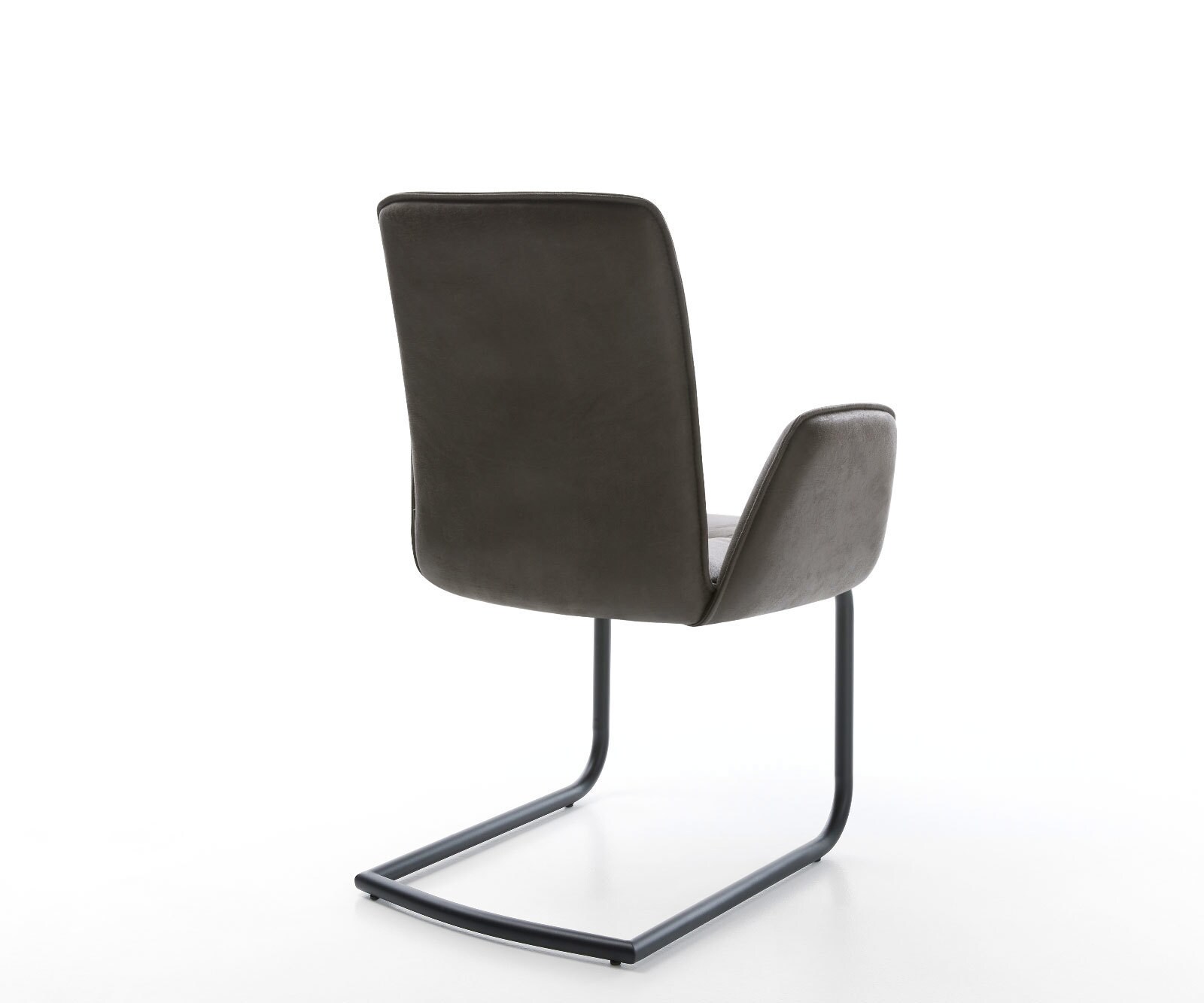 Sledemodel Vinja-Flex microvelours antraciet vintage sledemodel rond zwart 5
