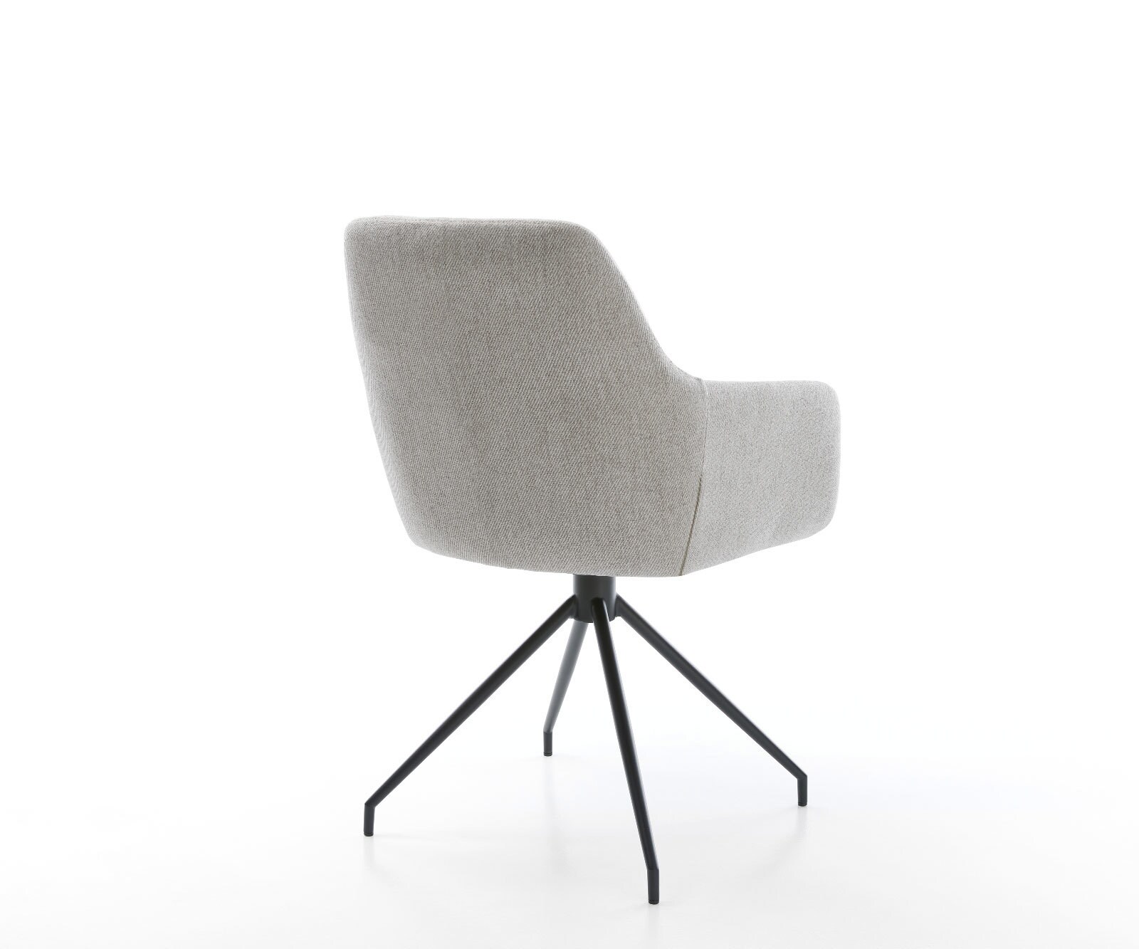 Eetkamerstoel Pejo-Flex stripes lichtgrijs kruisframe conisch zwart pocketveer kern 4 Eetkamerstoel Pejo-Flex stripes lichtgrijs kruisframe conisch zwart pocketveer kern 4