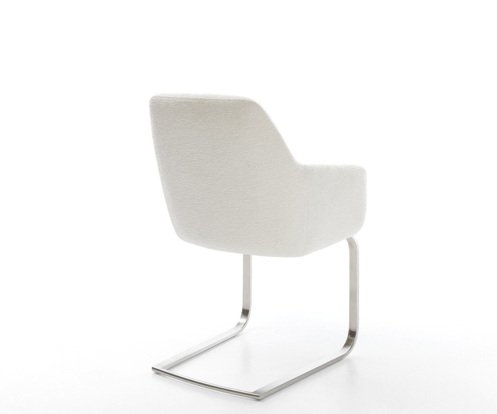 Sledemodel Pejo-Flex bouclé zacht beige sledemodel vlak roestvrij staal pocketveer kern 4