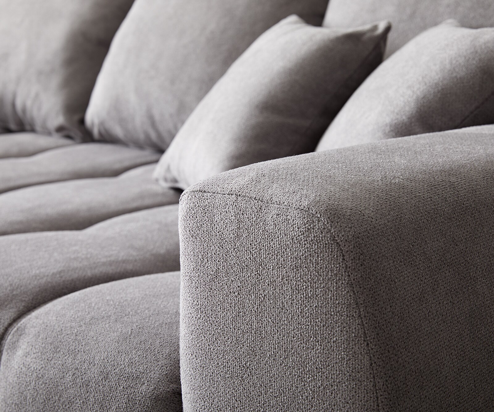 Hoekbank Josea 300x220 cm microvezel steengrijs Recamiere links 3