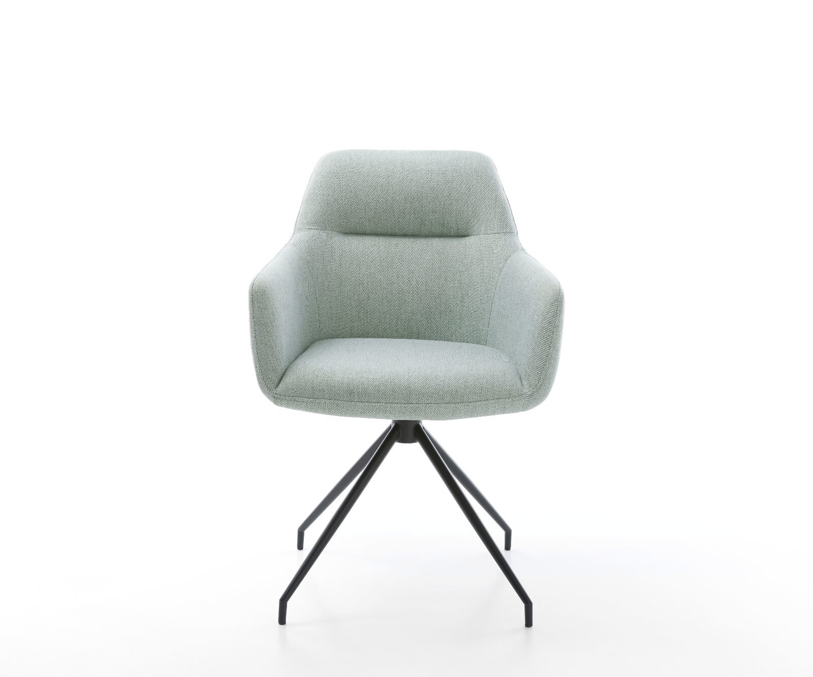 Eetkamerstoel Pejo-Flex stripes mint kruisframe conisch zwart pocketveer kern 1 Eetkamerstoel Pejo-Flex stripes mint kruisframe conisch zwart pocketveer kern 1