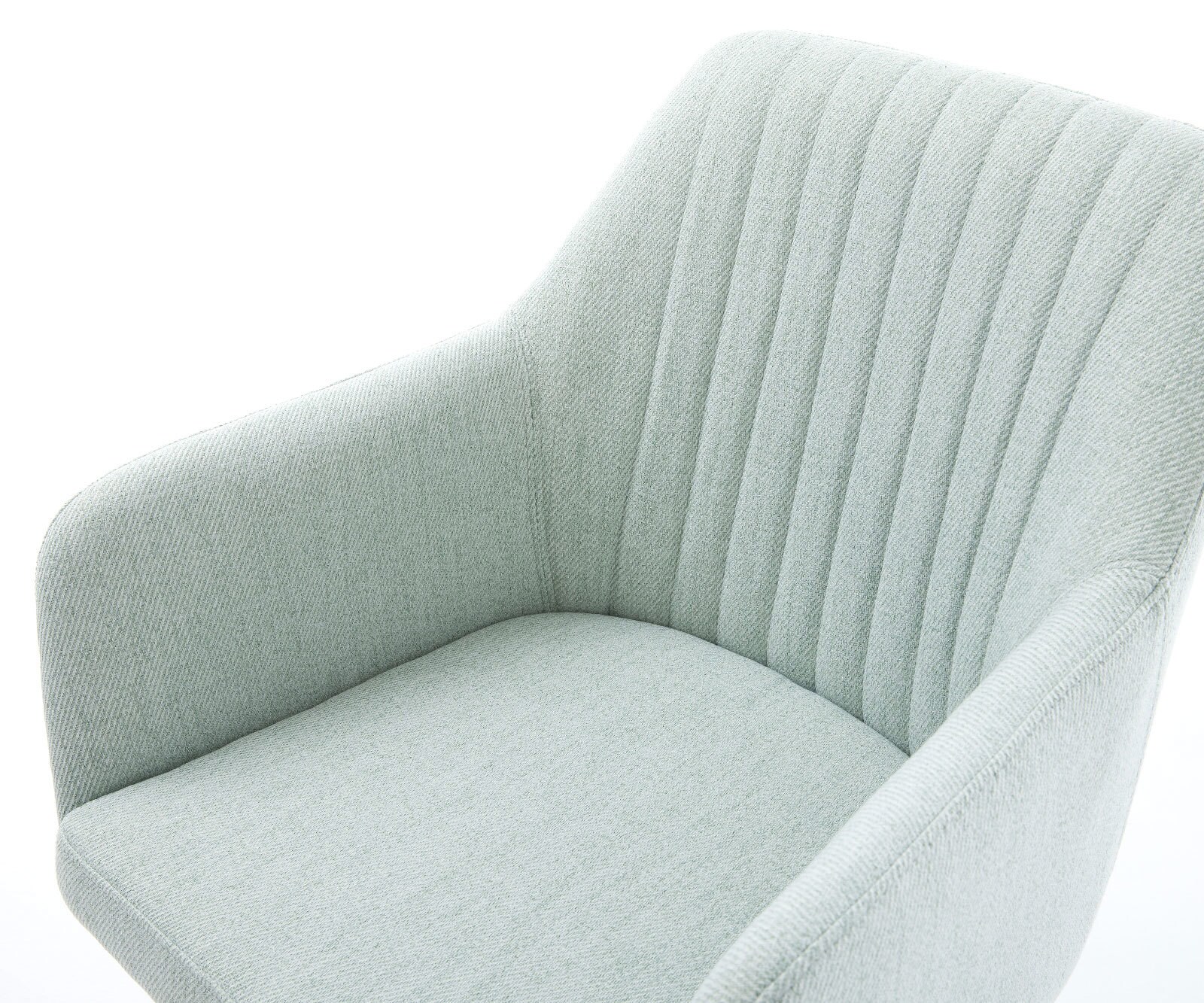 Draaistoel Greg-Flex stripes mint kruisframe breed zwart 360° draaibaar rocker-functie pocketveer kern 3