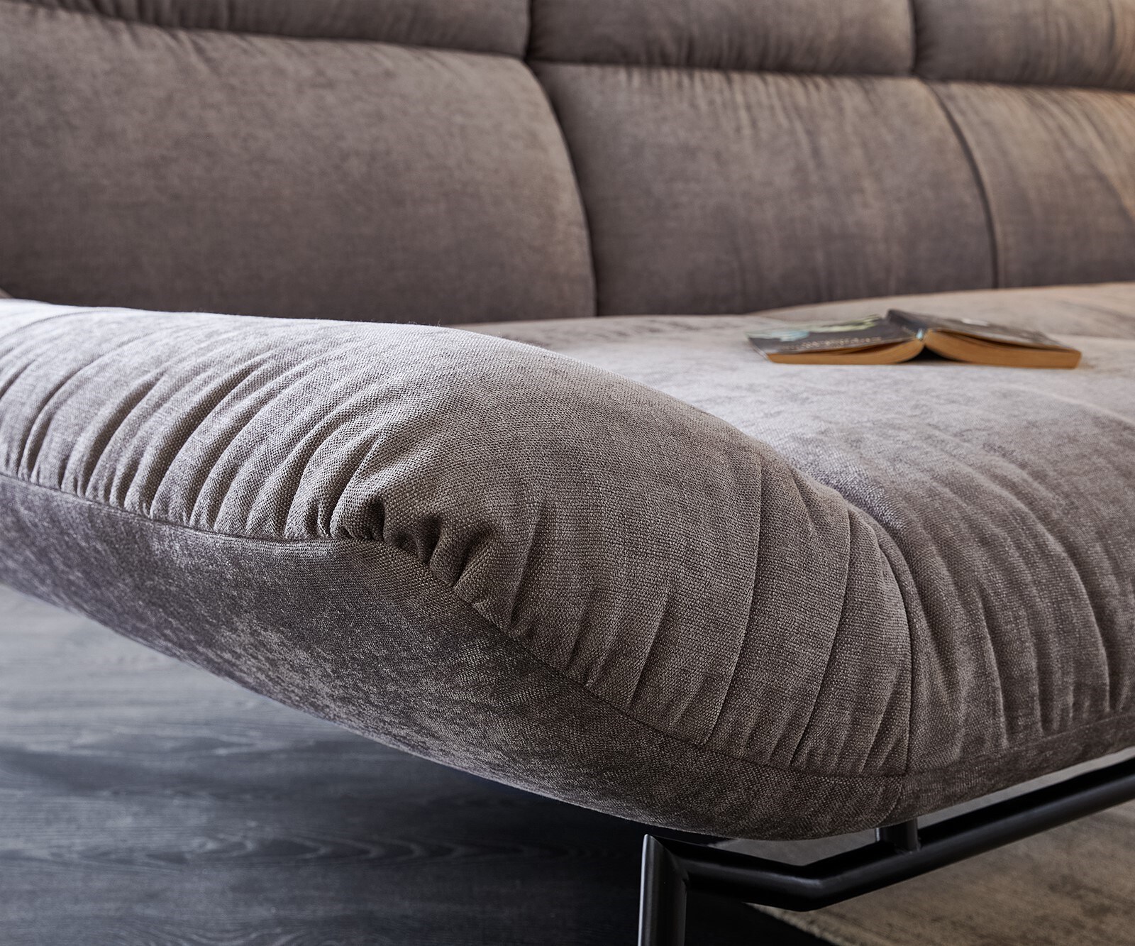 Hoekbank Shape High 305x160 steengrijs Longchair links by ES brand 3