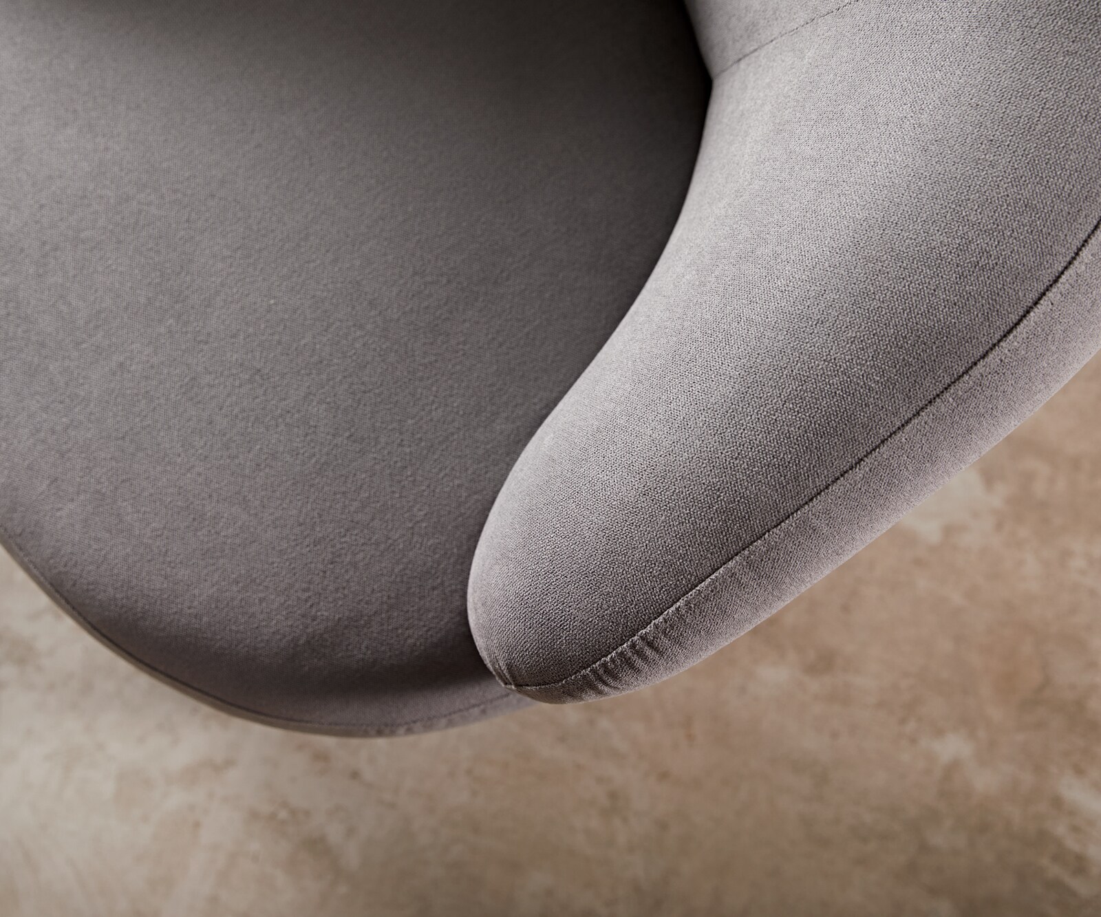Loungestoel Nova 88x88 cm microvezel grijs 6