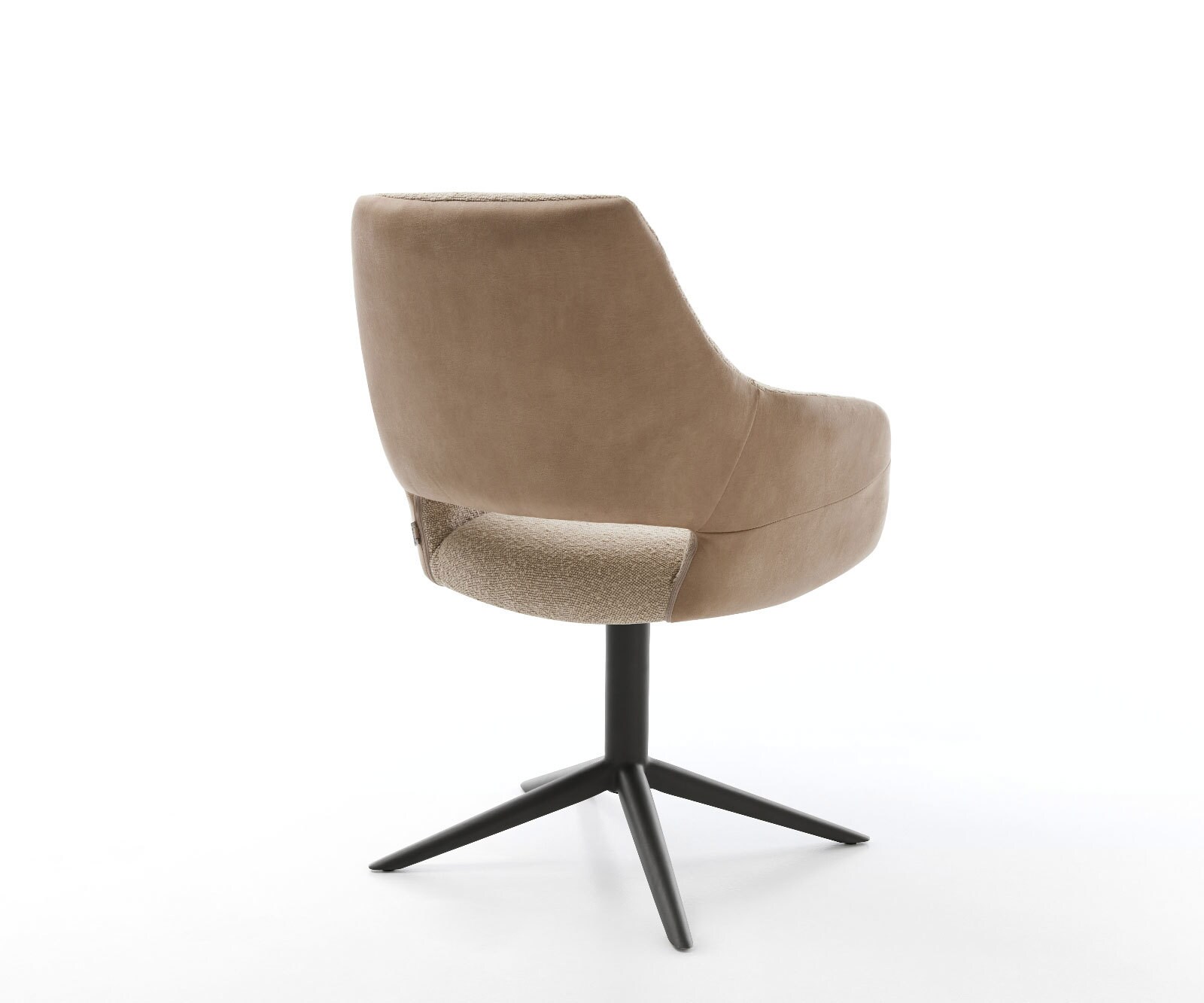 Draaistoel Yago-Flex met armleuning materiaalmix mud kruispoot zwart 360° draaibaar rocker-functie pocketveer kern 4 Draaistoel Yago-Flex met armleuning materiaalmix mud kruispoot zwart 360° draaibaar rocker-functie pocketveer kern 4