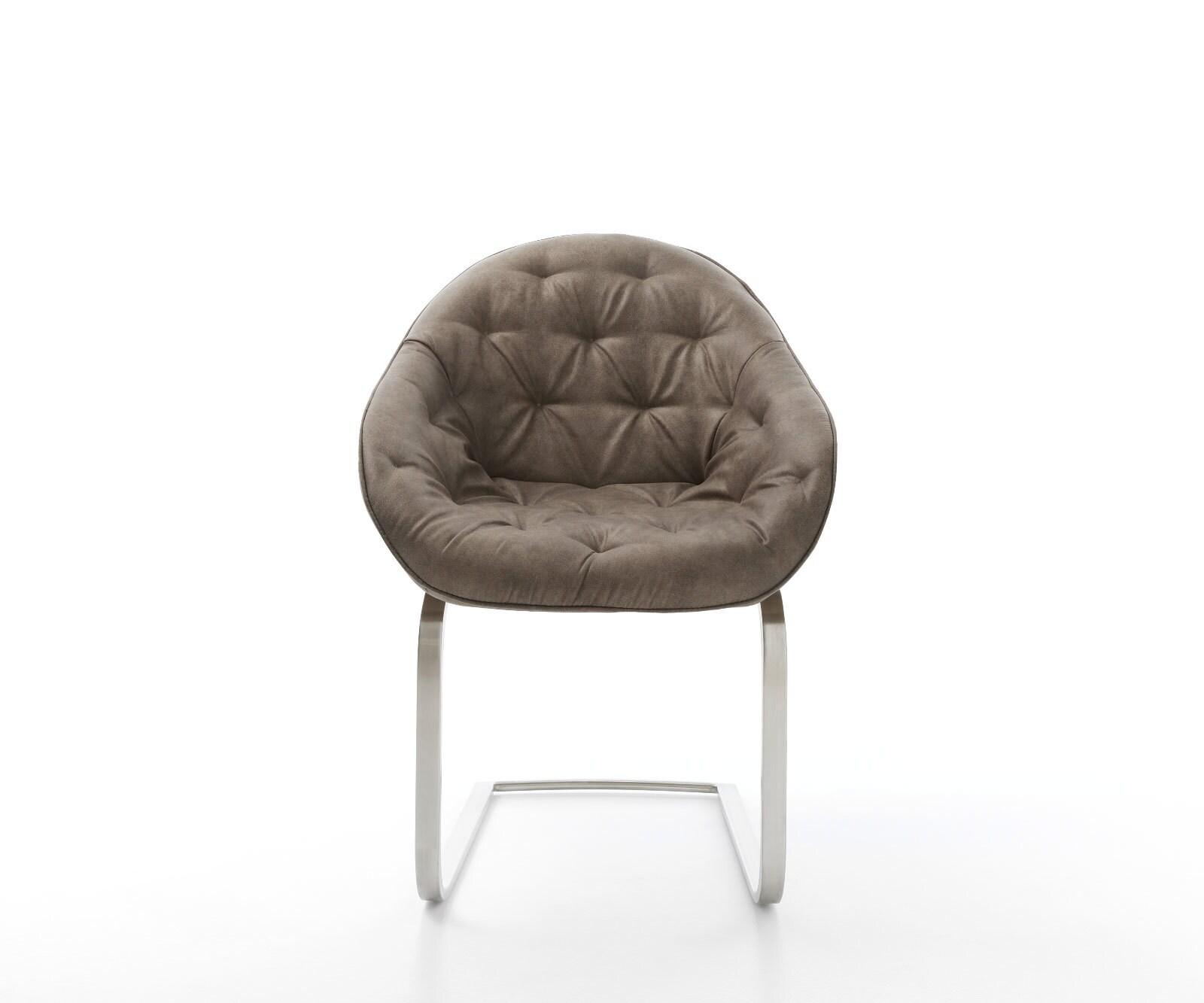 Sledemodel Gaio-Flex microvelours taupe vintage sledemodel vlak roestvrij staal 1 Sledemodel Gaio-Flex microvelours taupe vintage sledemodel vlak roestvrij staal 1