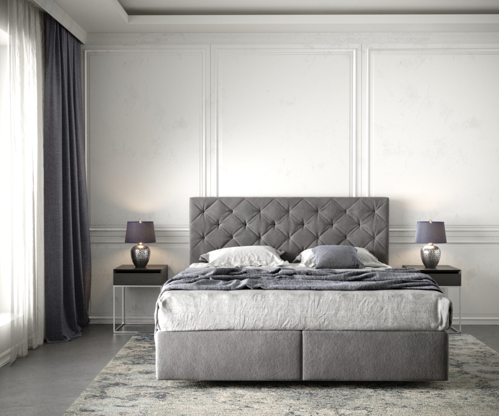Boxspringbed Dream-Great 160x200 cm Microvezel Taupe met Matras en Topper 1 Boxspringbed Dream-Great 160x200 cm Microvezel Taupe met Matras en Topper 1