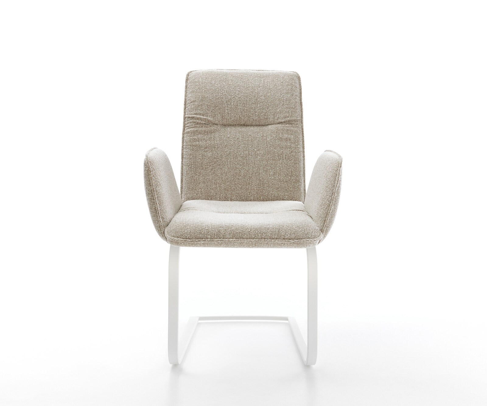 Sledemodel Vinja-Flex geweven stof beige sledemodel vlak wit 2