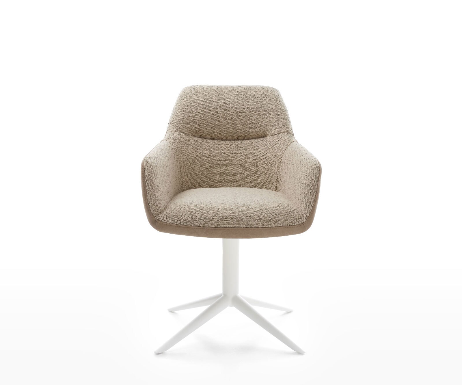 Draaistoel Pejo-Flex materiaalmix mud kruispoot wit 360° draaibaar rocker-functie pocketveer kern 1