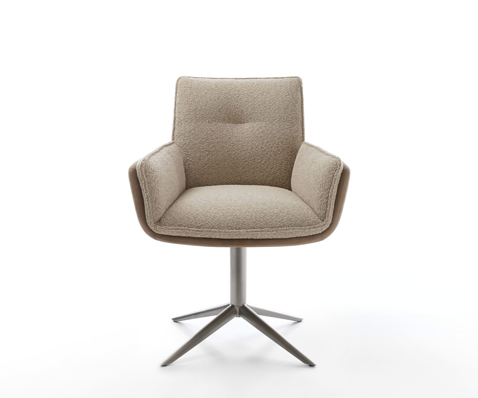 Draaistoel Nela-Flex microvelours mud kruispoot grafiet 360° draaibaar rocker-functie 1 Draaistoel Nela-Flex microvelours mud kruispoot grafiet 360° draaibaar rocker-functie 1