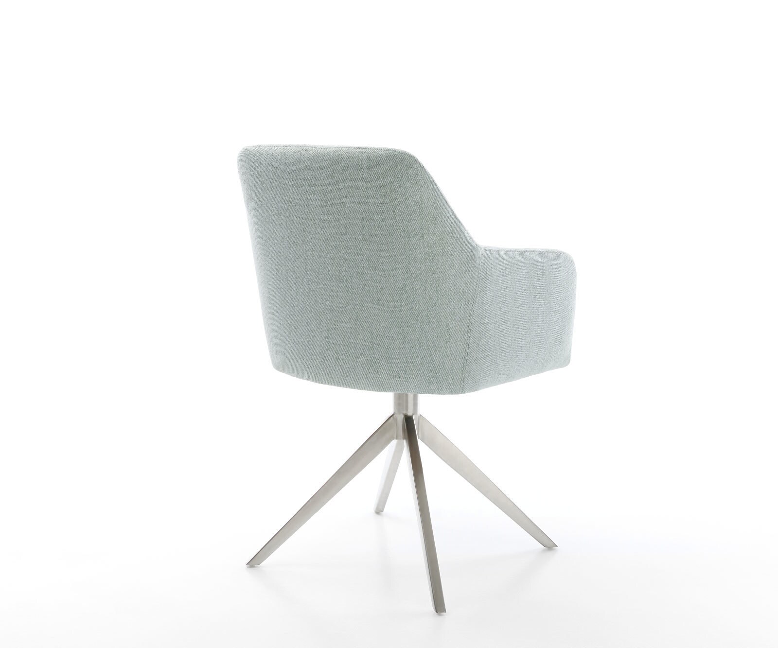 Draaistoel Greg-Flex stripes mint kruisframe breed roestvrij staal 360° draaibaar rocker-functie 4