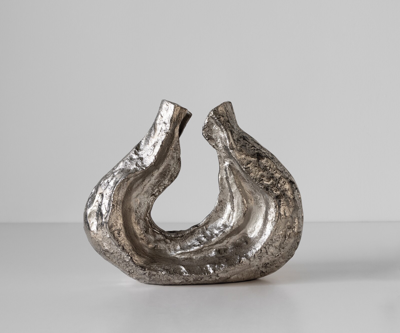 Sculptuur Nexora B40 x D15 x H33 cm Aluminium Platin Handgemaakt 1