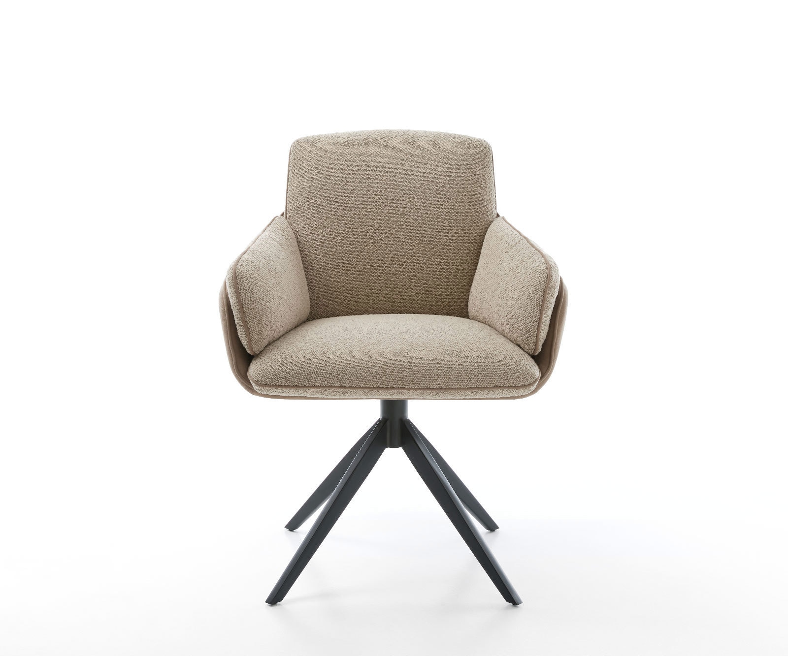 Draaistoel Luan-Flex met armleuning materiaalmix mud kruisframe breed zwart 360° draaibaar 1 Draaistoel Luan-Flex met armleuning materiaalmix mud kruisframe breed zwart 360° draaibaar 1