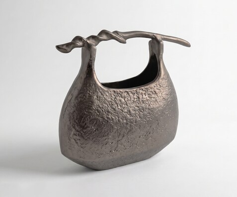 Vaas Ramea B43 x D17 x H35 cm Aluminium Hämatit Gegoten