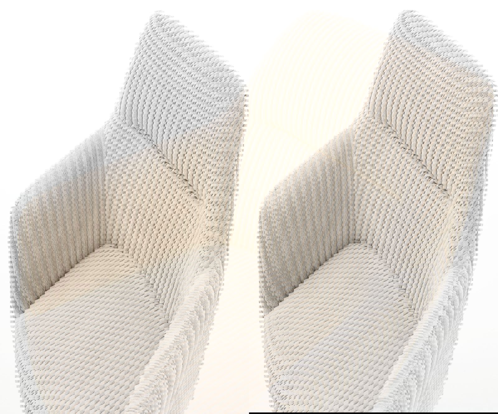 Sledemodel Pejo-Flex koord beige sledemodel rond roestvrij staal pocketveer kern 4