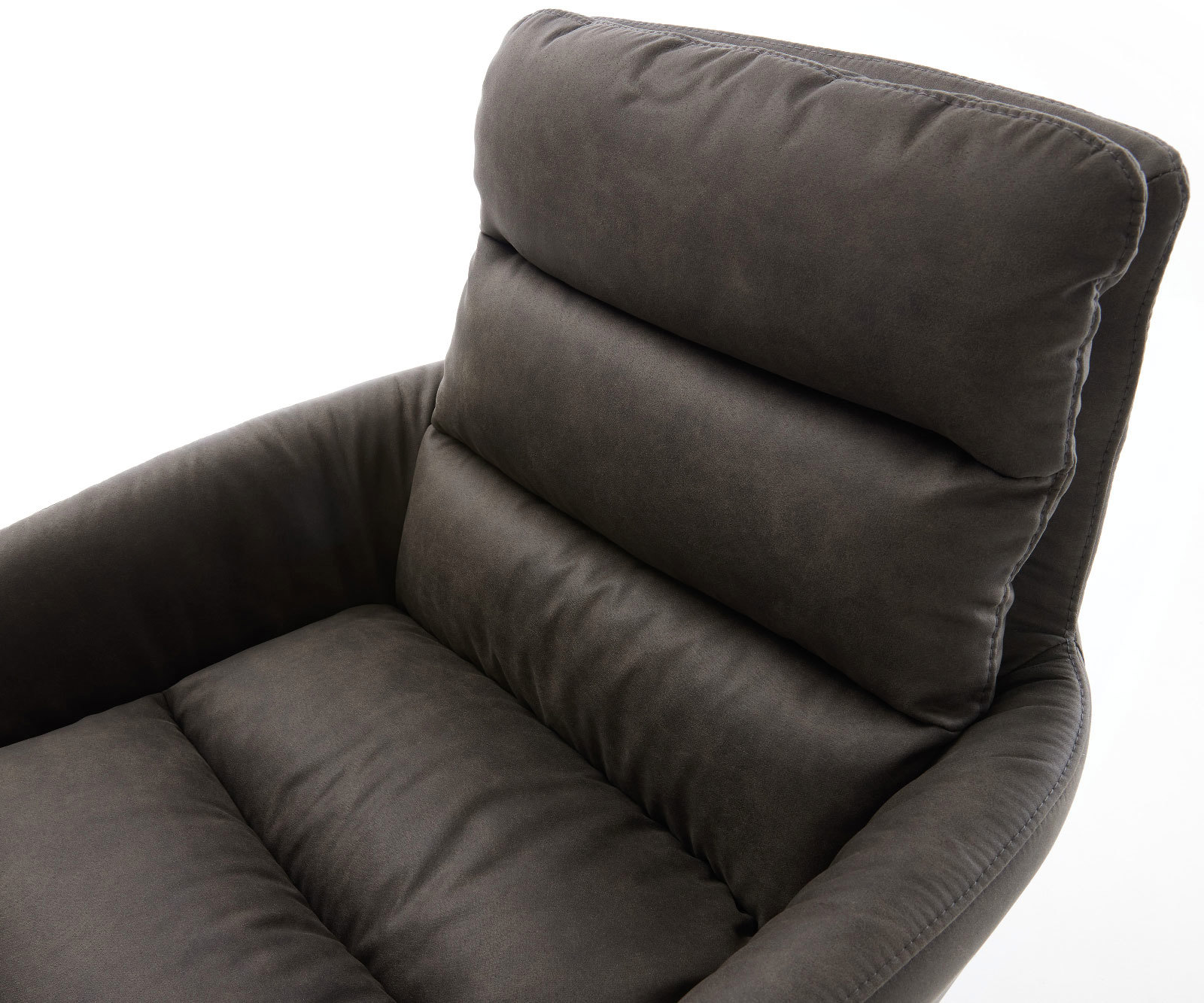 Draaistoel Abelia-Flex met armleuning microvelours antraciet vintage kruisframe breed zwart 360° draaibaar rocker-functie 3 Draaistoel Abelia-Flex met armleuning microvelours antraciet vintage kruisframe breed zwart 360° draaibaar rocker-functie 3