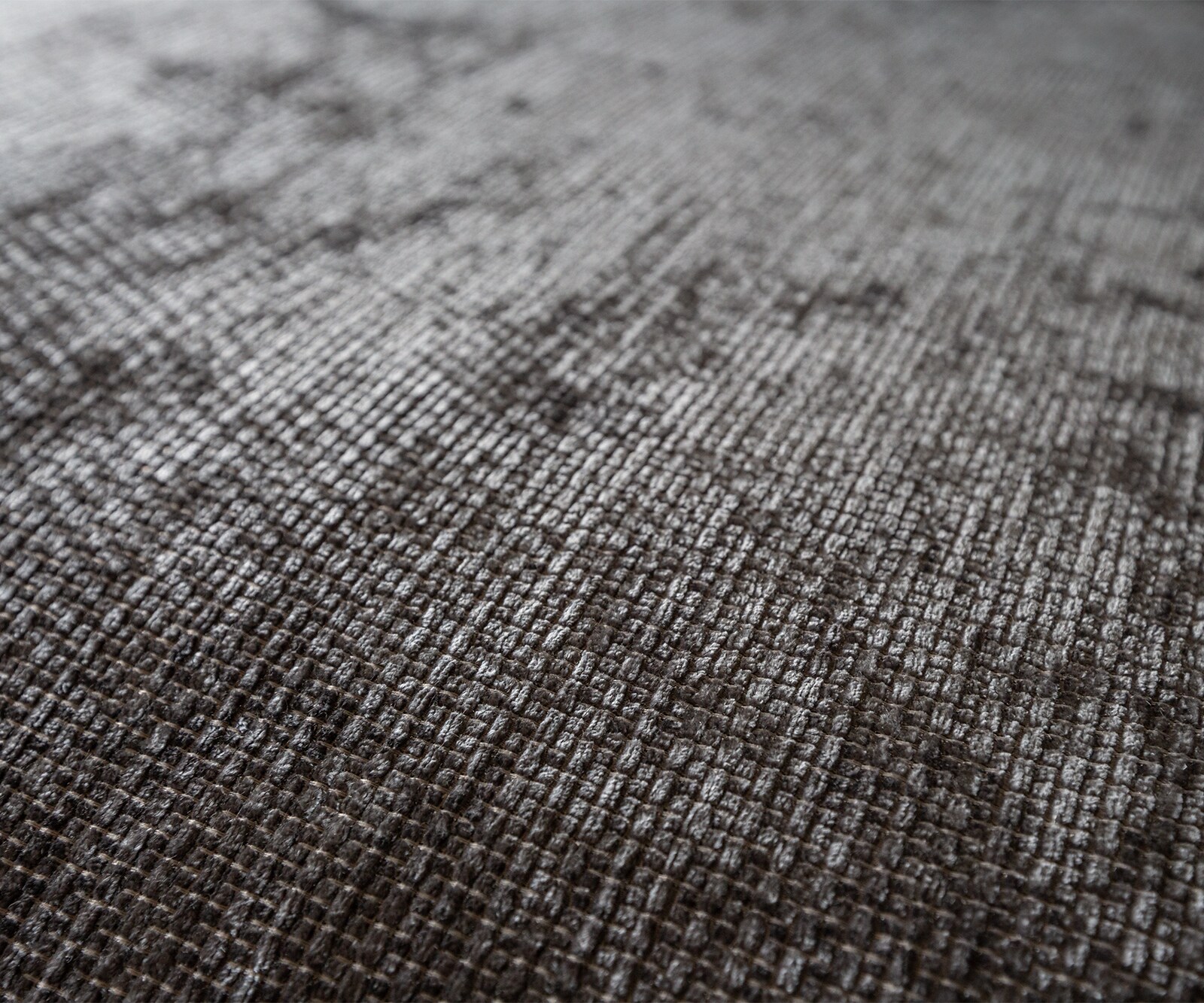 Hoekbank Sottil 290 x 165cm Chenille antraciet recamiere links 2