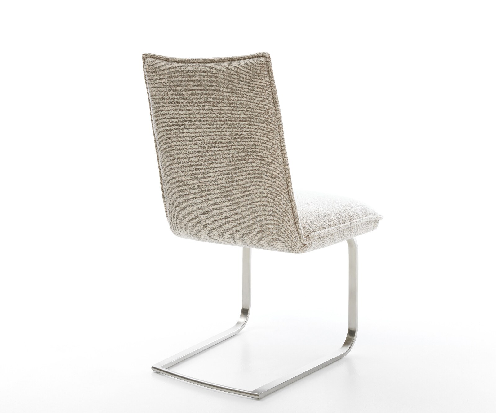 Sledemodel Lelio-Flex geweven stof beige sledemodel vlak roestvrij staal pocketveer kern 4