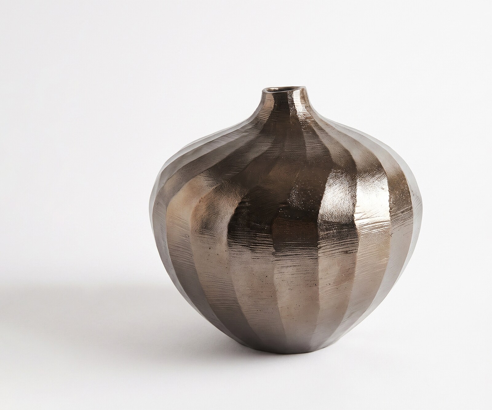 Vaas Torvia B20 x D20 x H19 cm Aluminium Mokka Bronze Handgemaakt