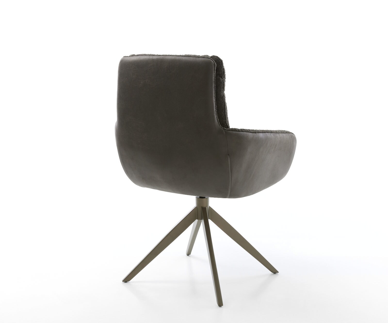 Draaistoel Abelia-Flex met armleuning materiaalmix zwart kruisframe breed afwerking met titanium 360° draaibaar rocker-functie 4 Draaistoel Abelia-Flex met armleuning materiaalmix zwart kruisframe breed afwerking met titanium 360° draaibaar rocker-functie 4